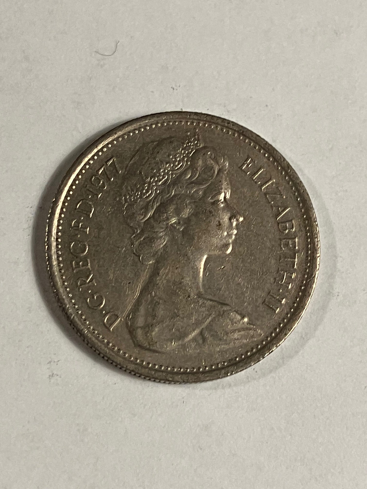 5 Pence England 1977