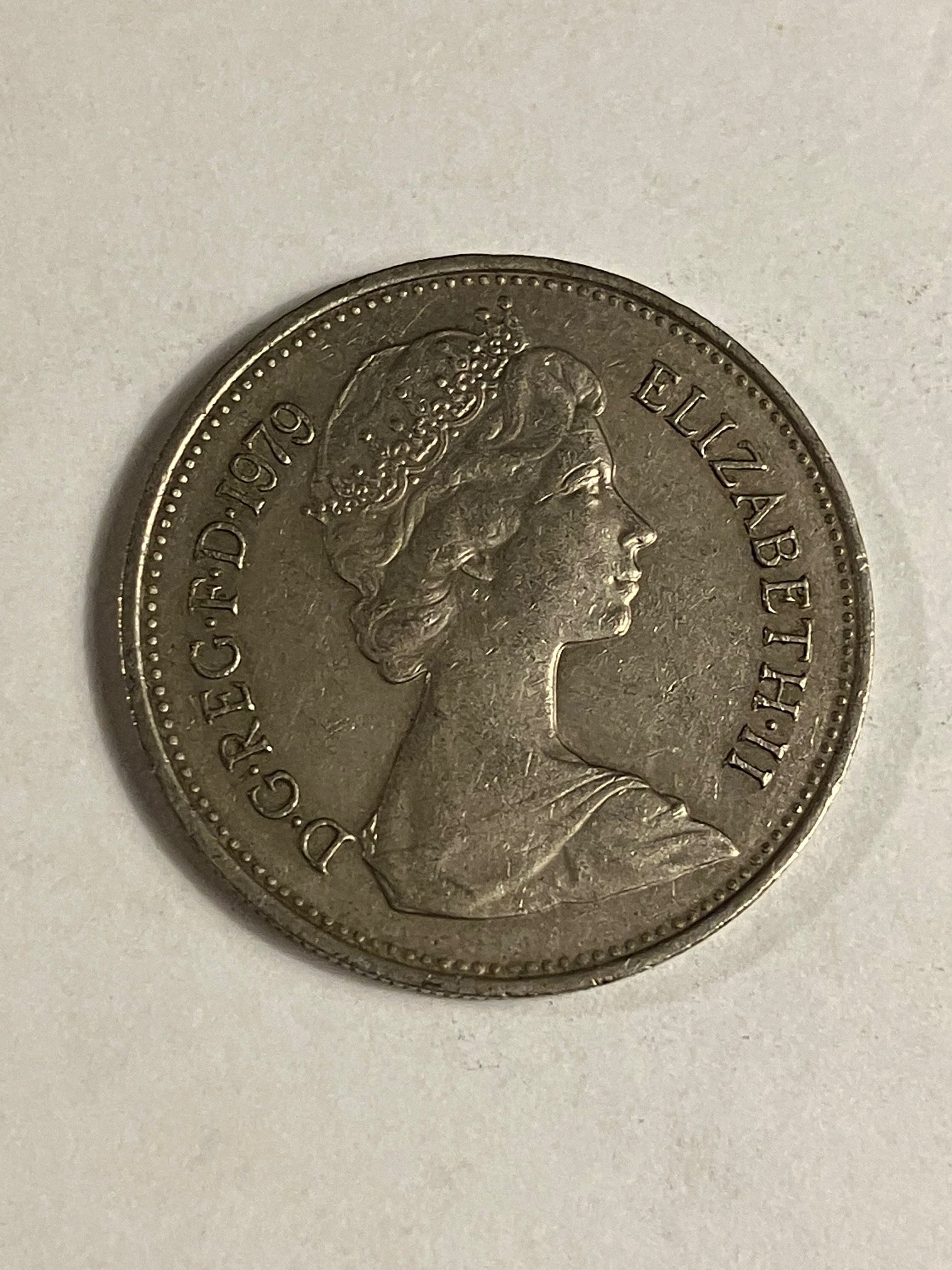 5 Pence England 1979