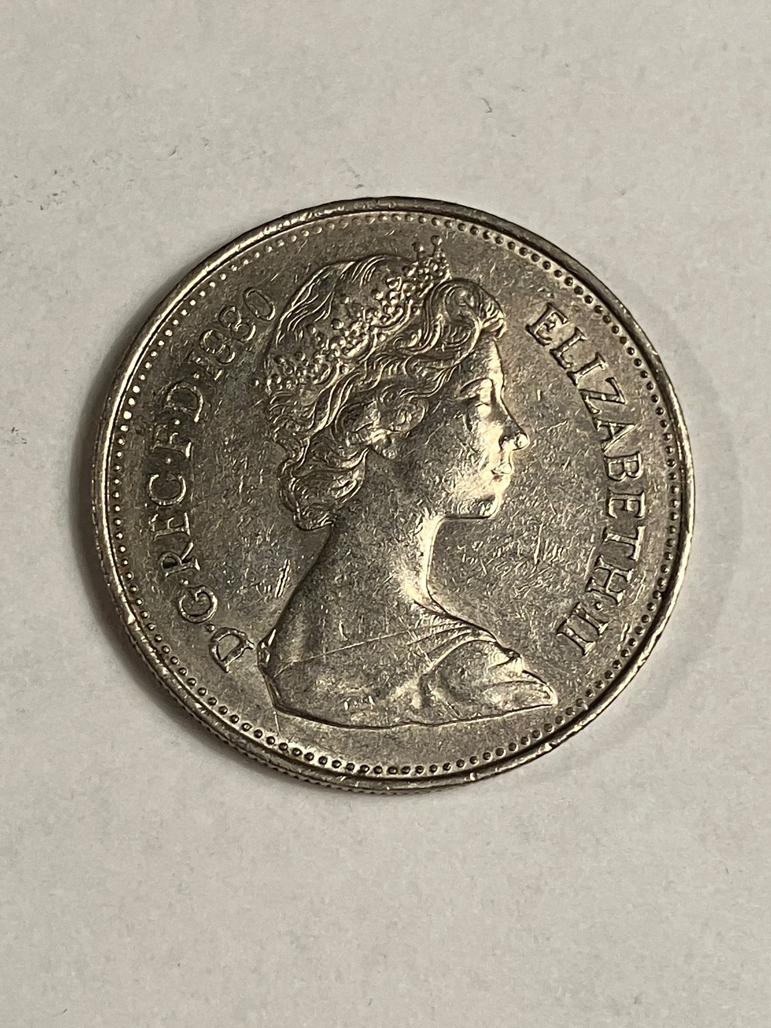 5 Pence England 1980