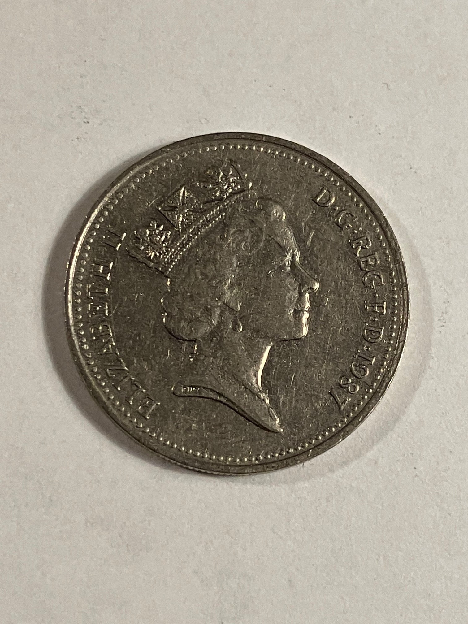 5 Pence England 1987