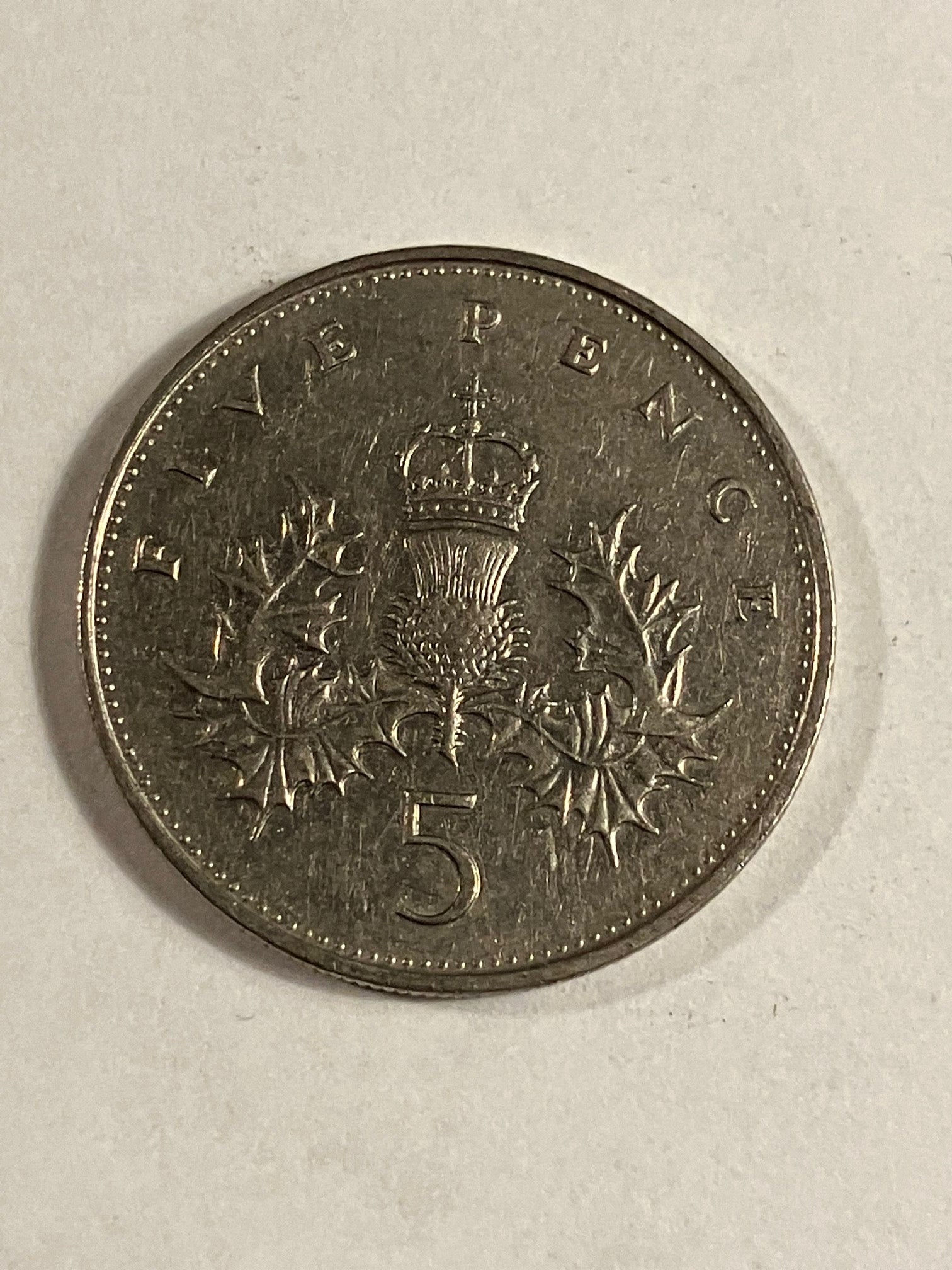 5 Pence England 1987