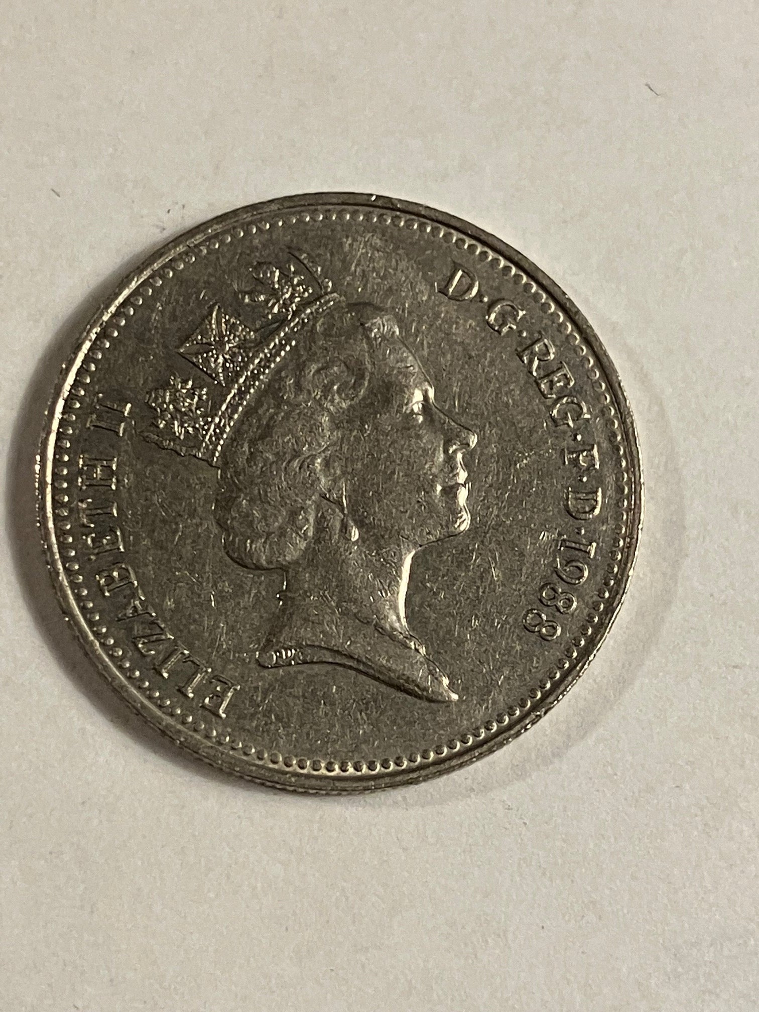 5 Pence England 1988