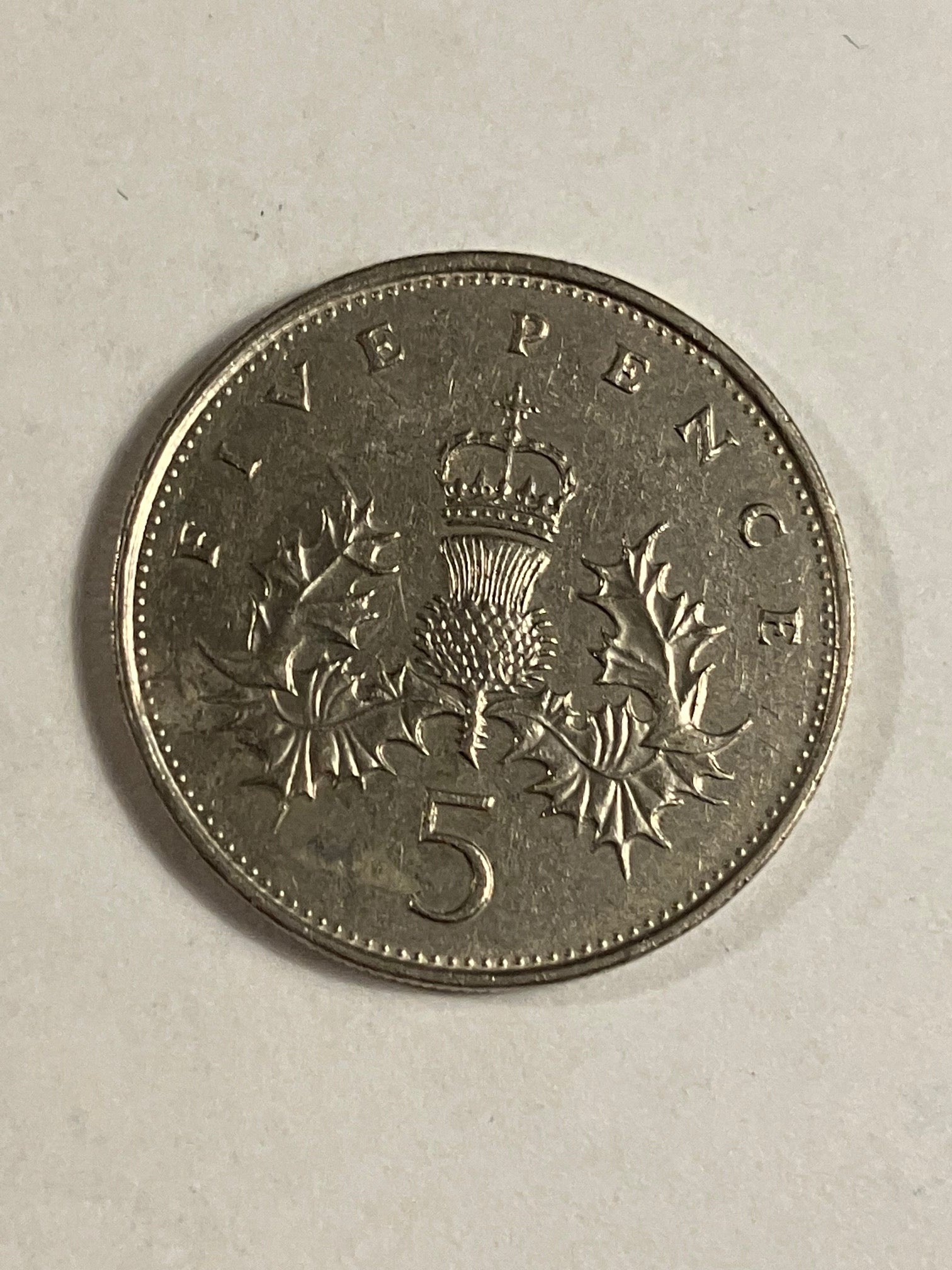 5 Pence England 1988