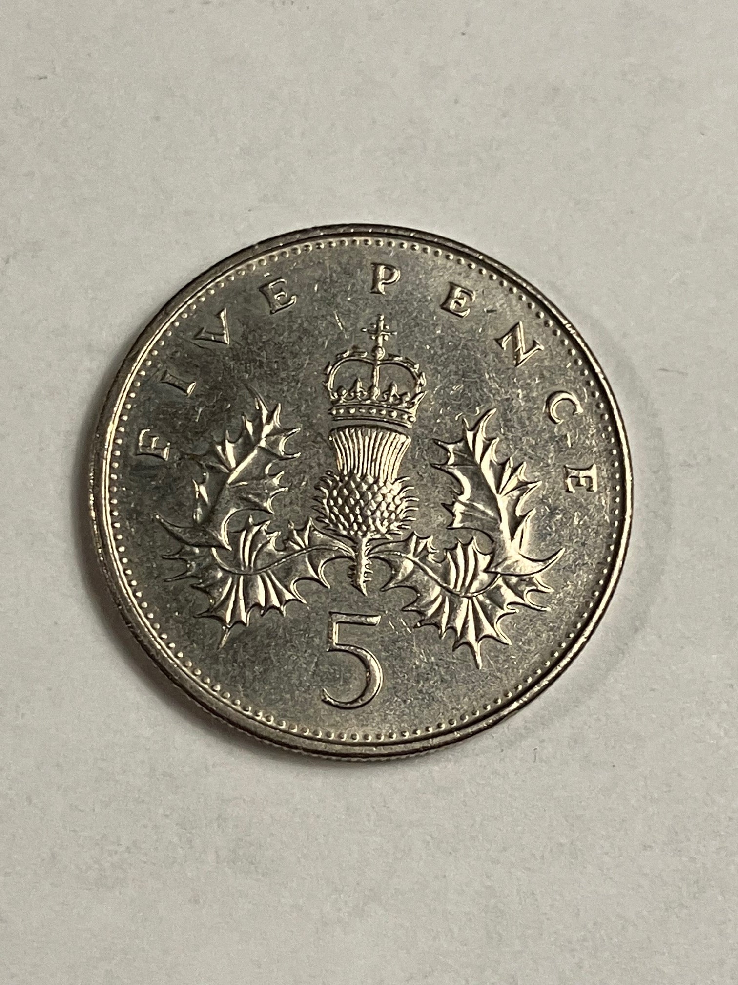 5 Pence England 1989