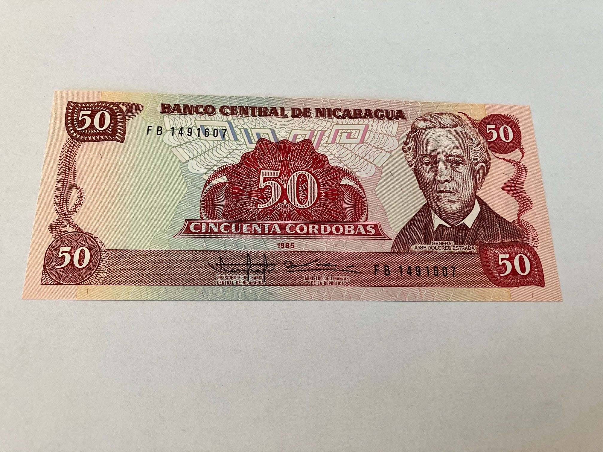 50 Cordobas Nicaragua 1985