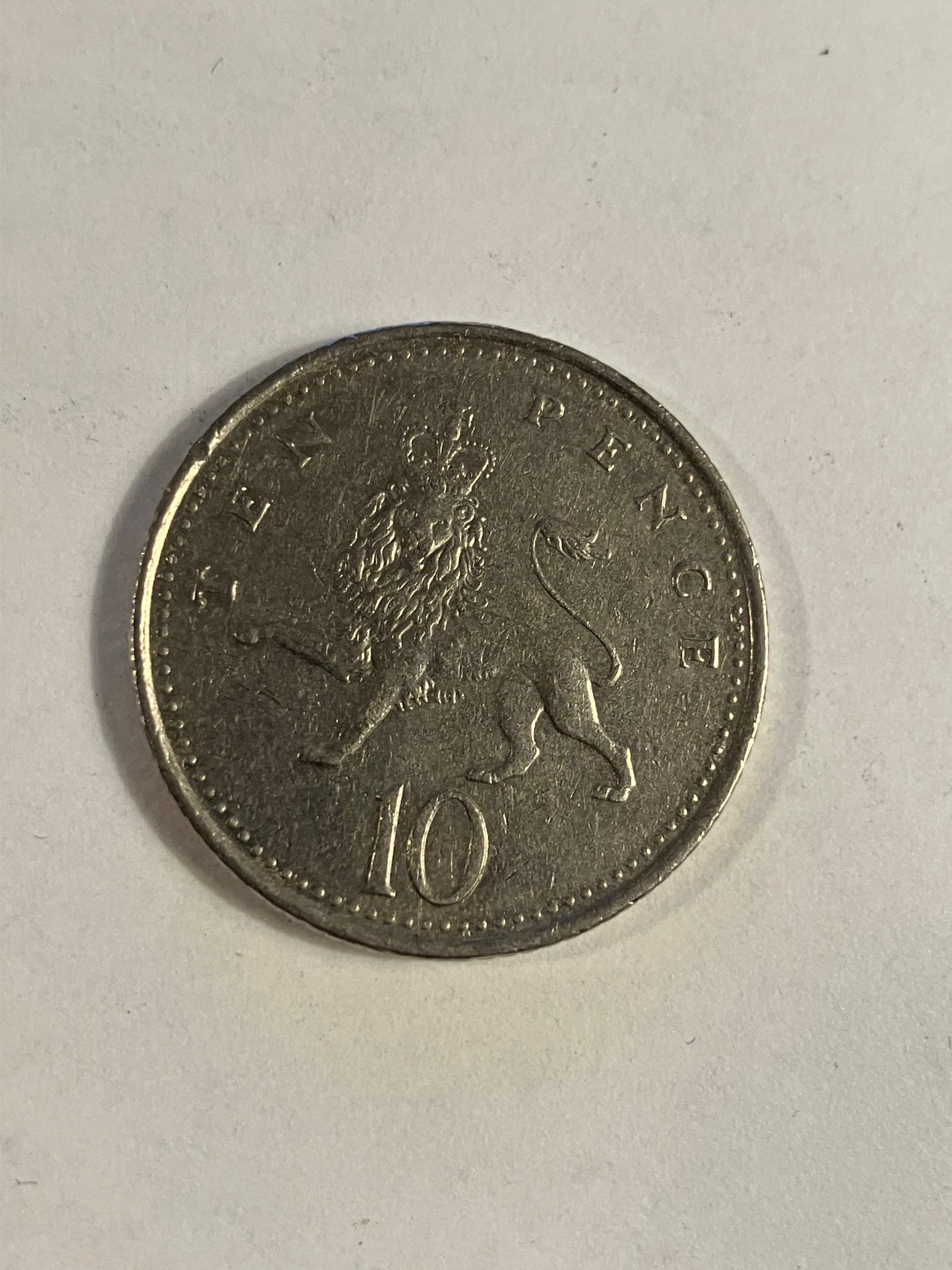 10 Pence England 1996