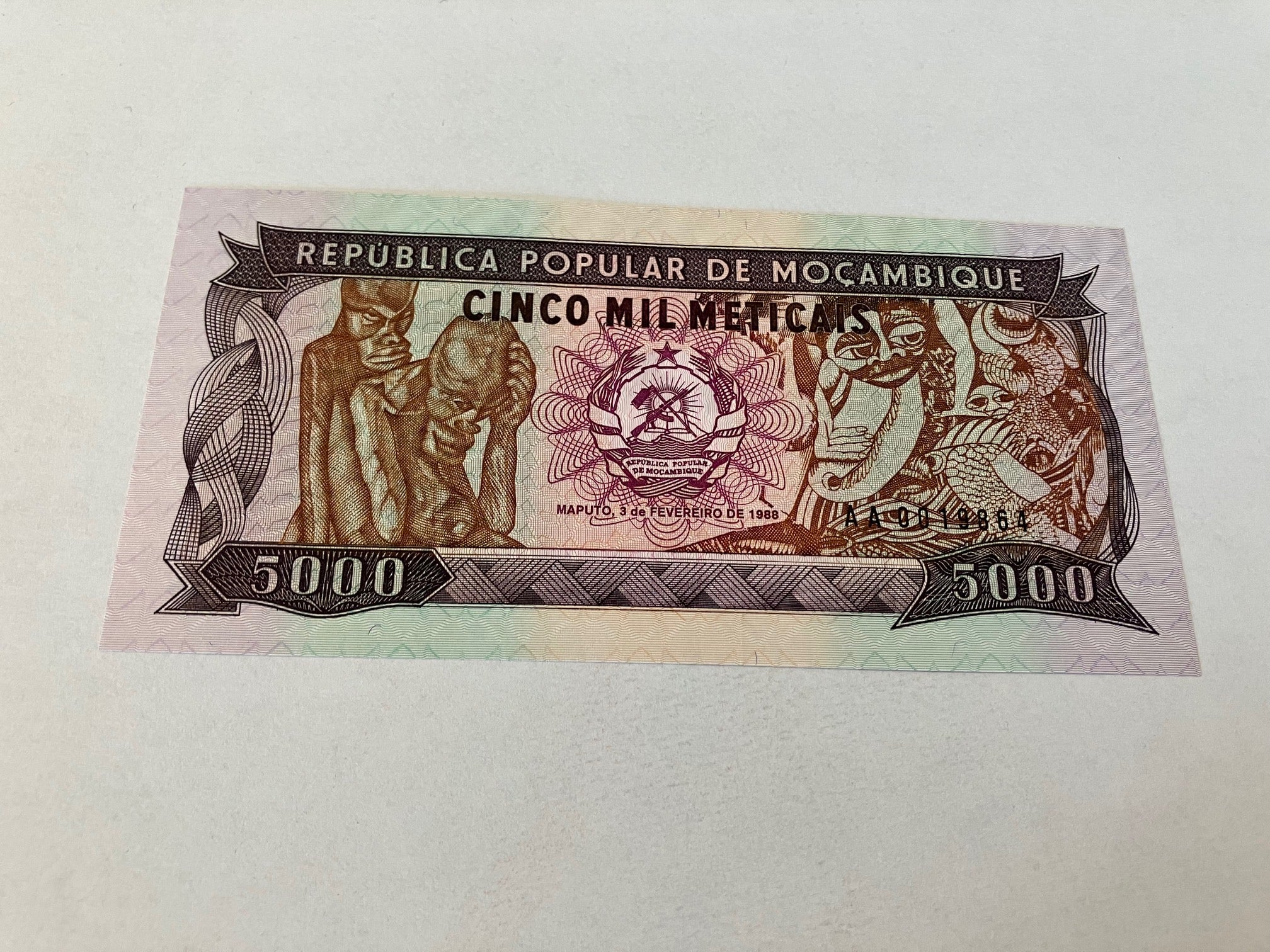 5000 Meticais Mozambique