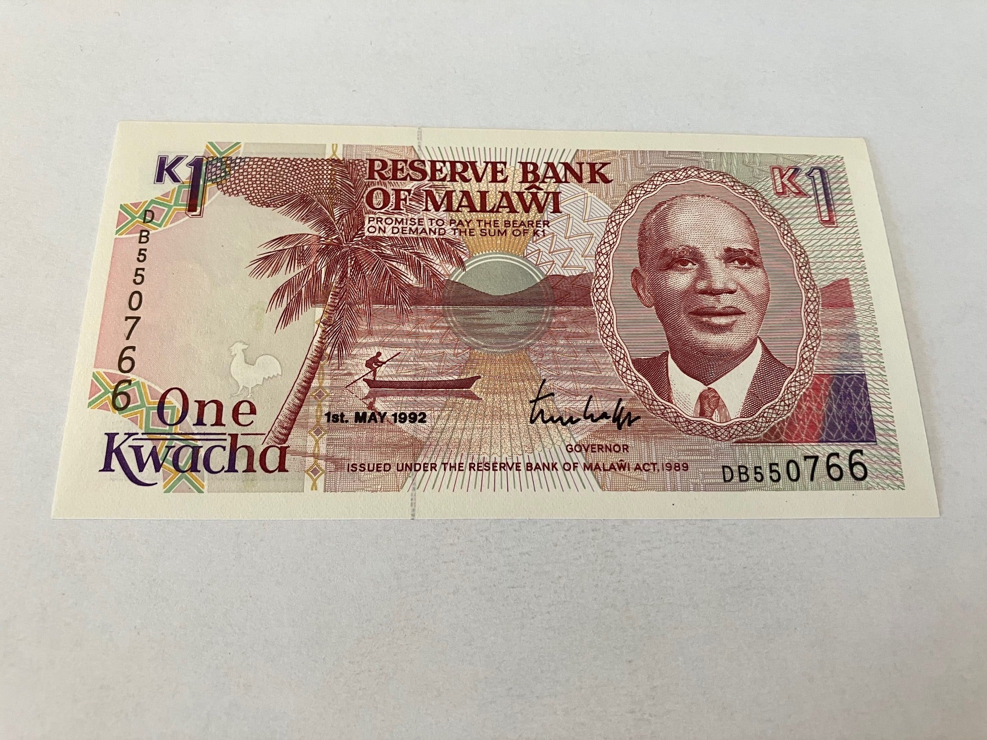 One Kwacha Malawi 1992