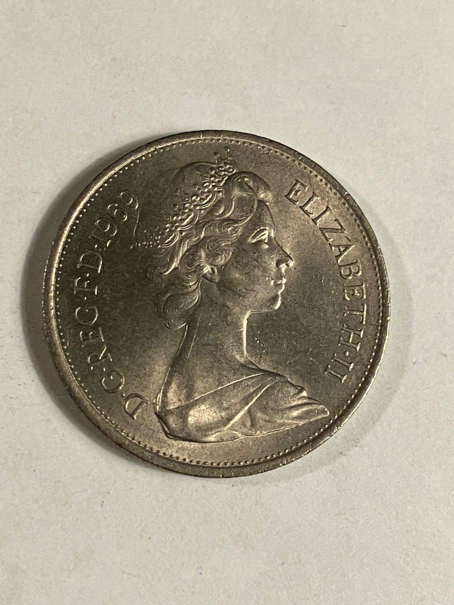 10 Pence England 1969