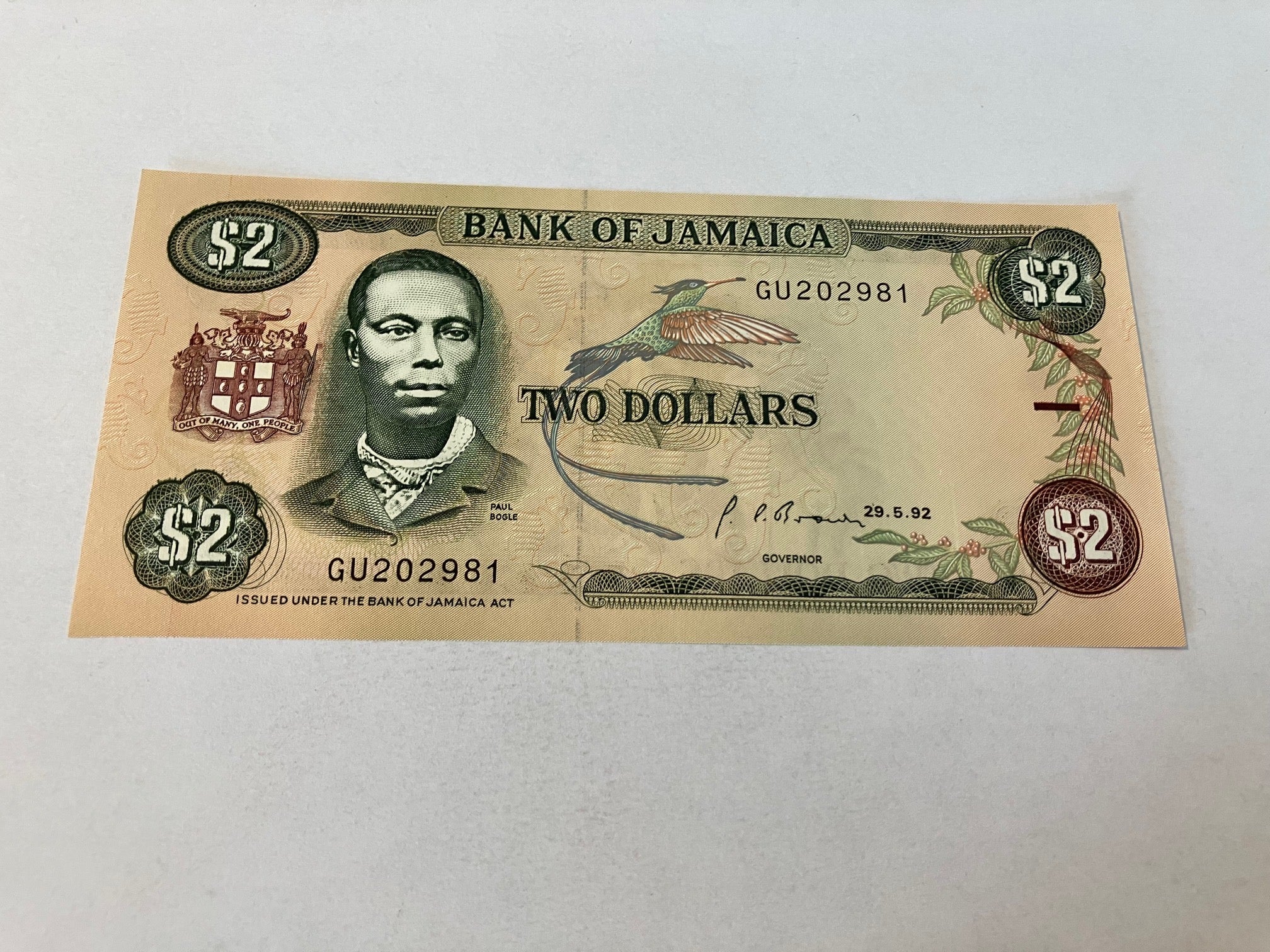Two Dollars Jamaica 1992