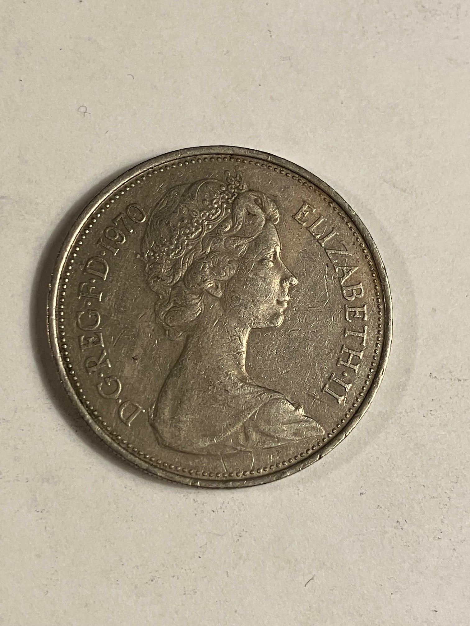 10 Pence England 1970