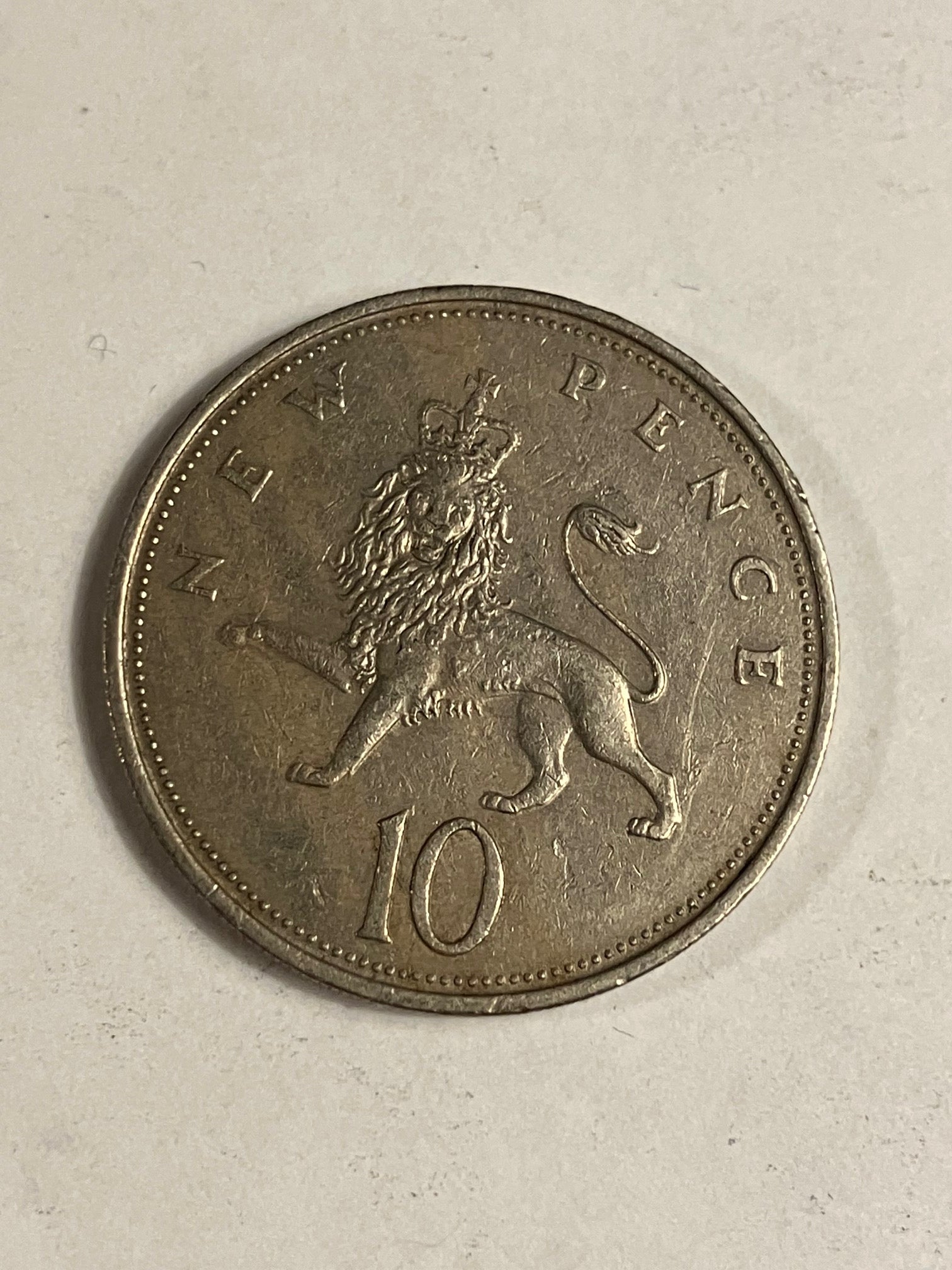 10 Pence England 1970