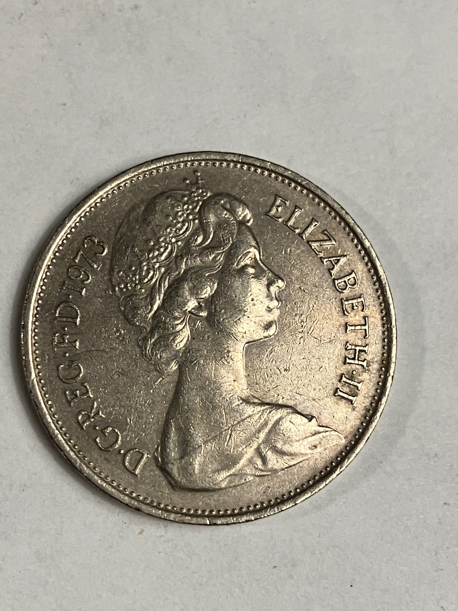 10 Pence England 1973