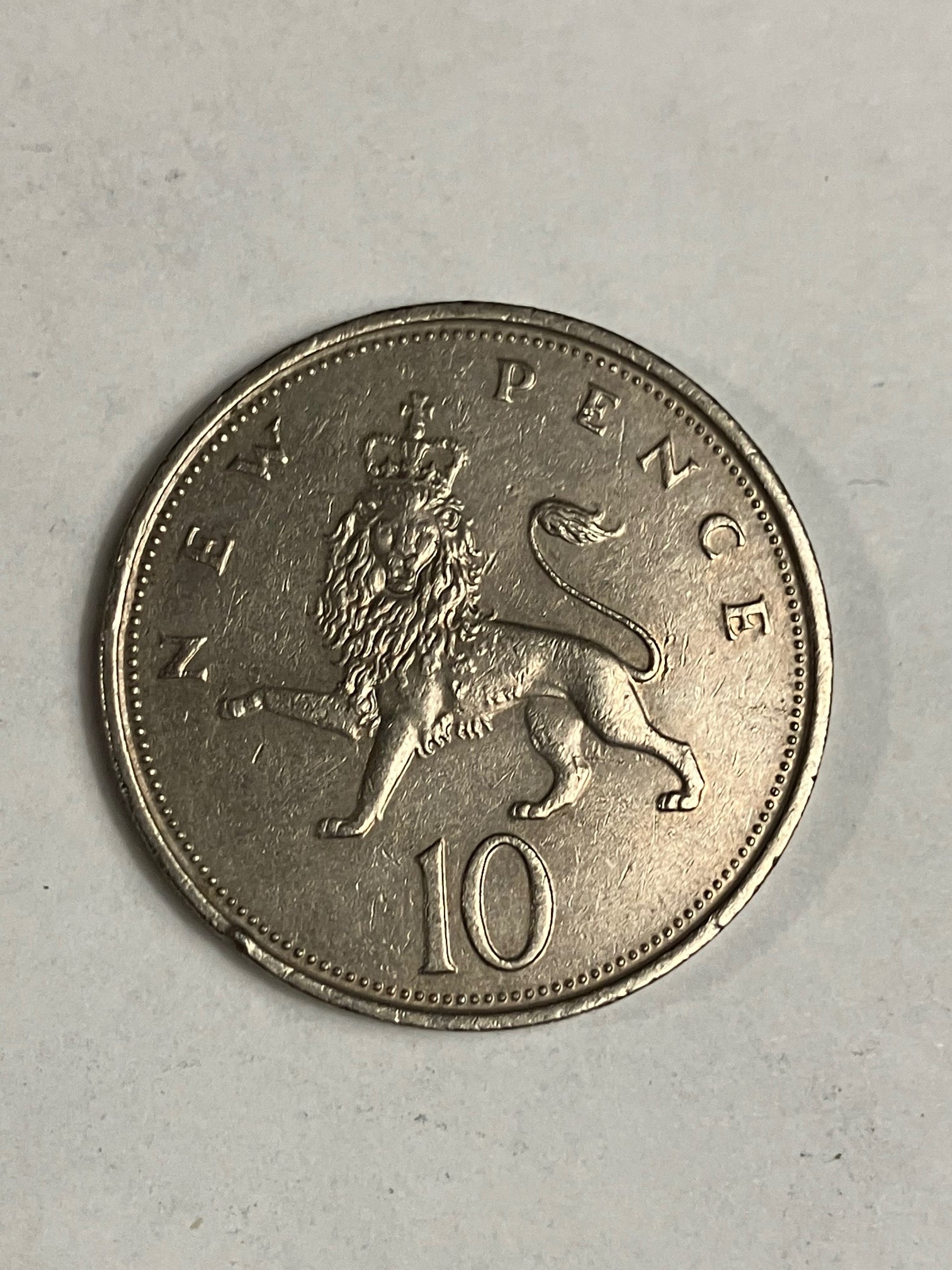 10 Pence England 1973