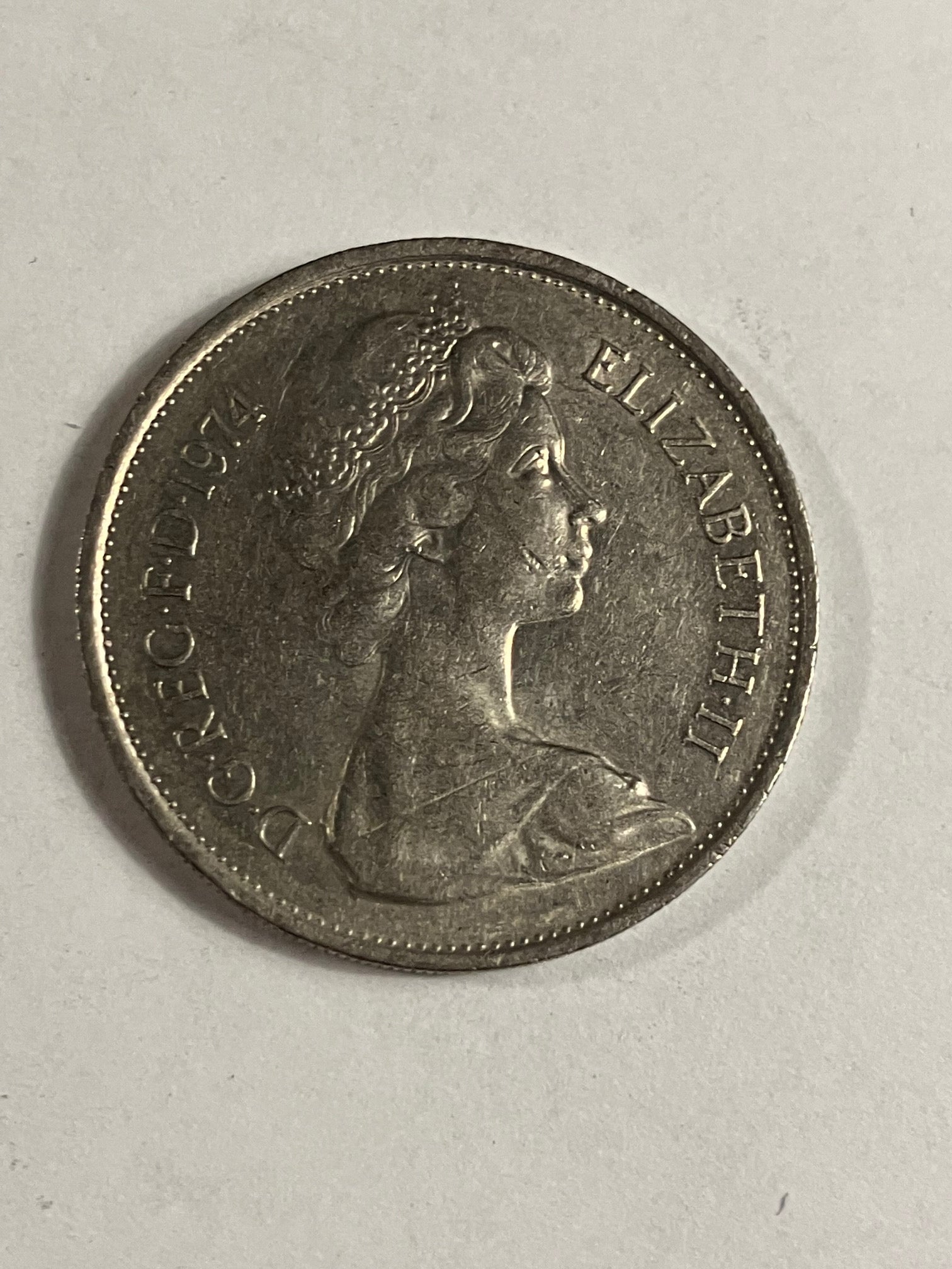 10 Pence England 1974