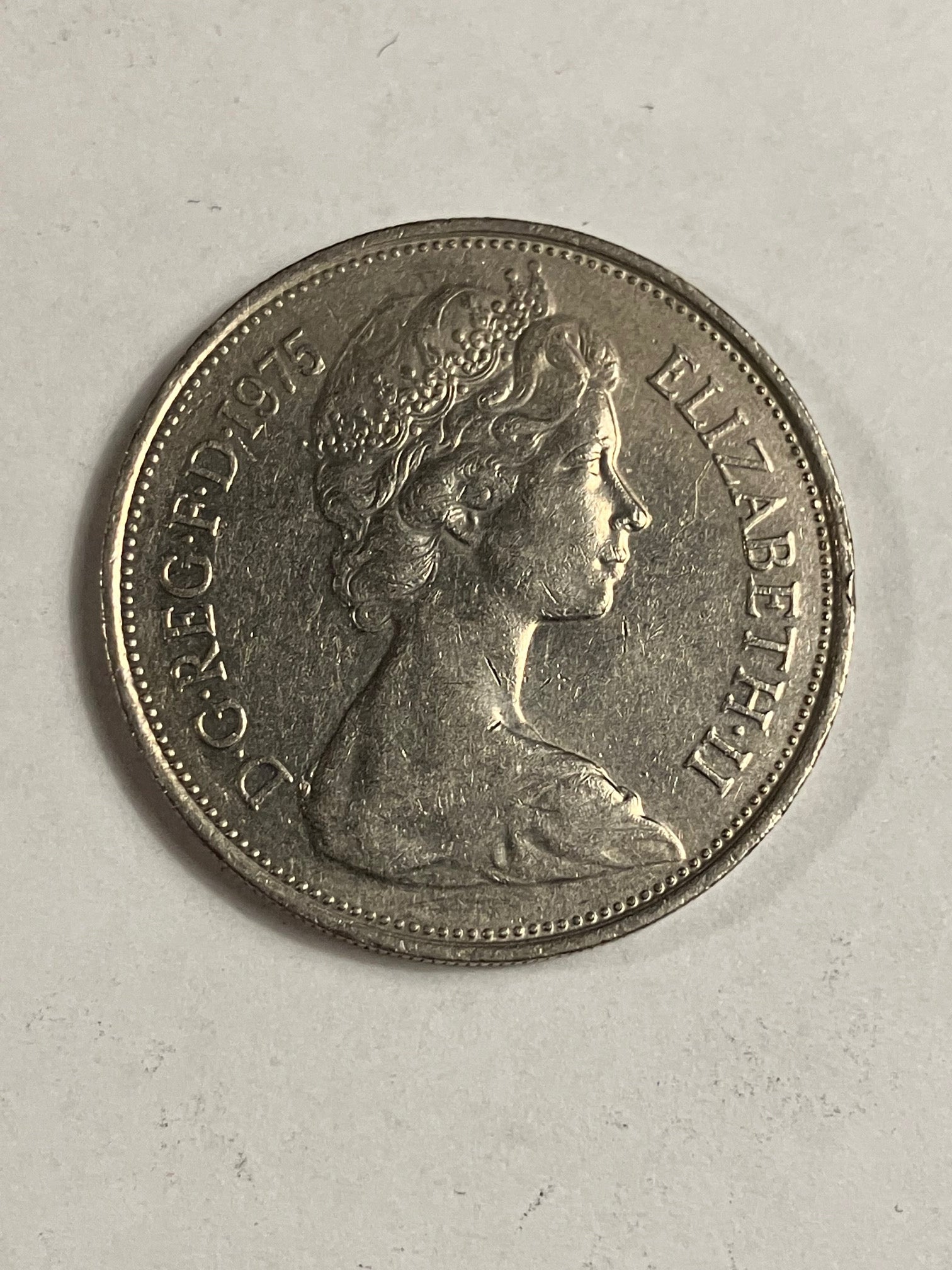 10 Pence England 1975