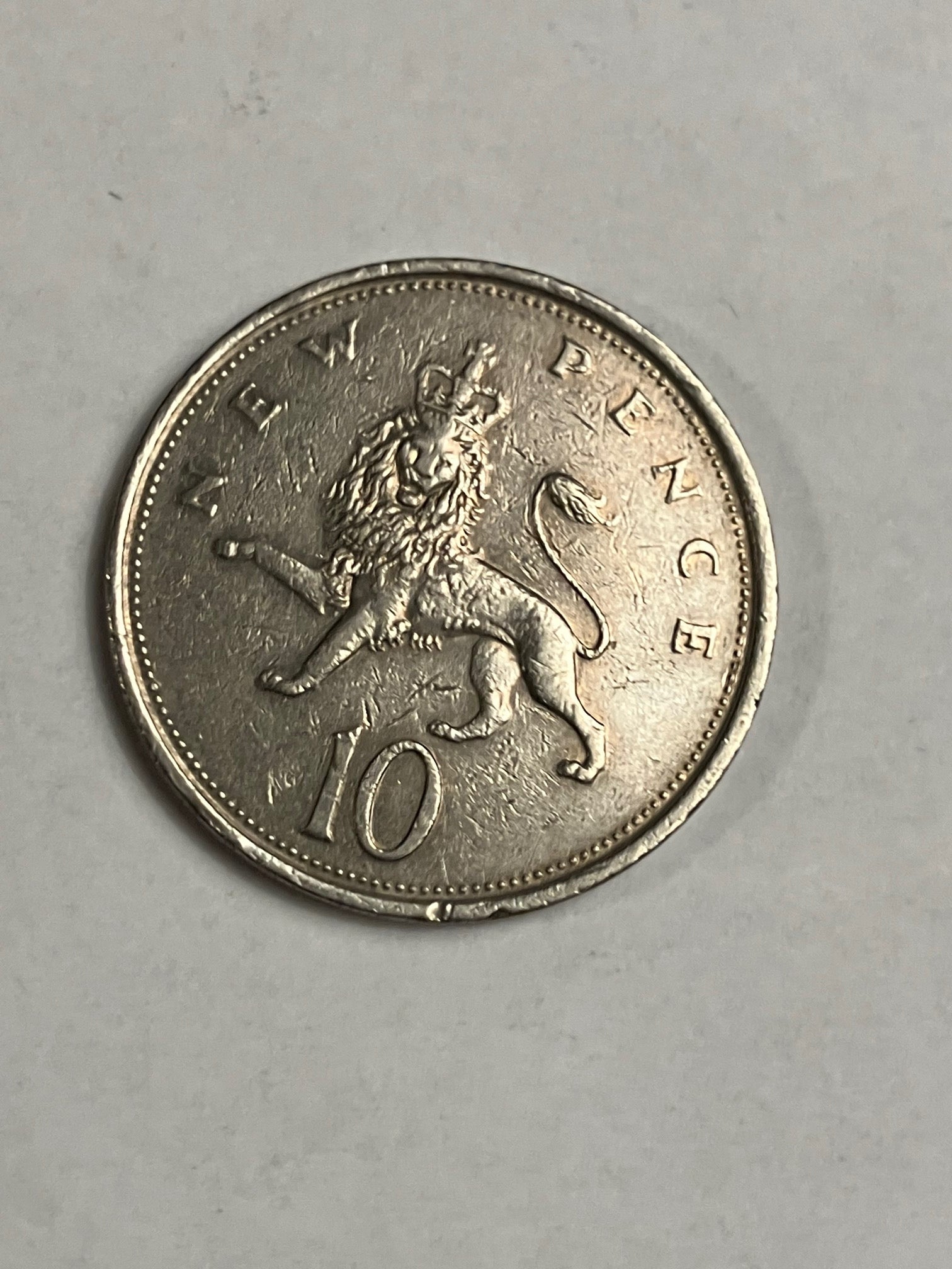 10 Pence England 1976