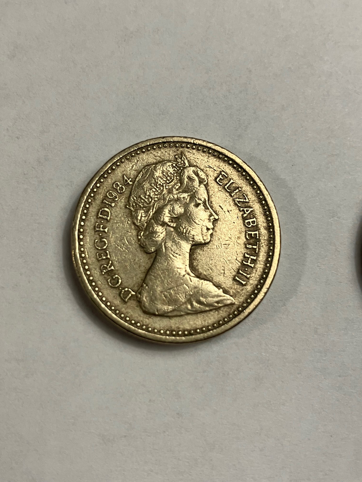 1 Pound England 1984