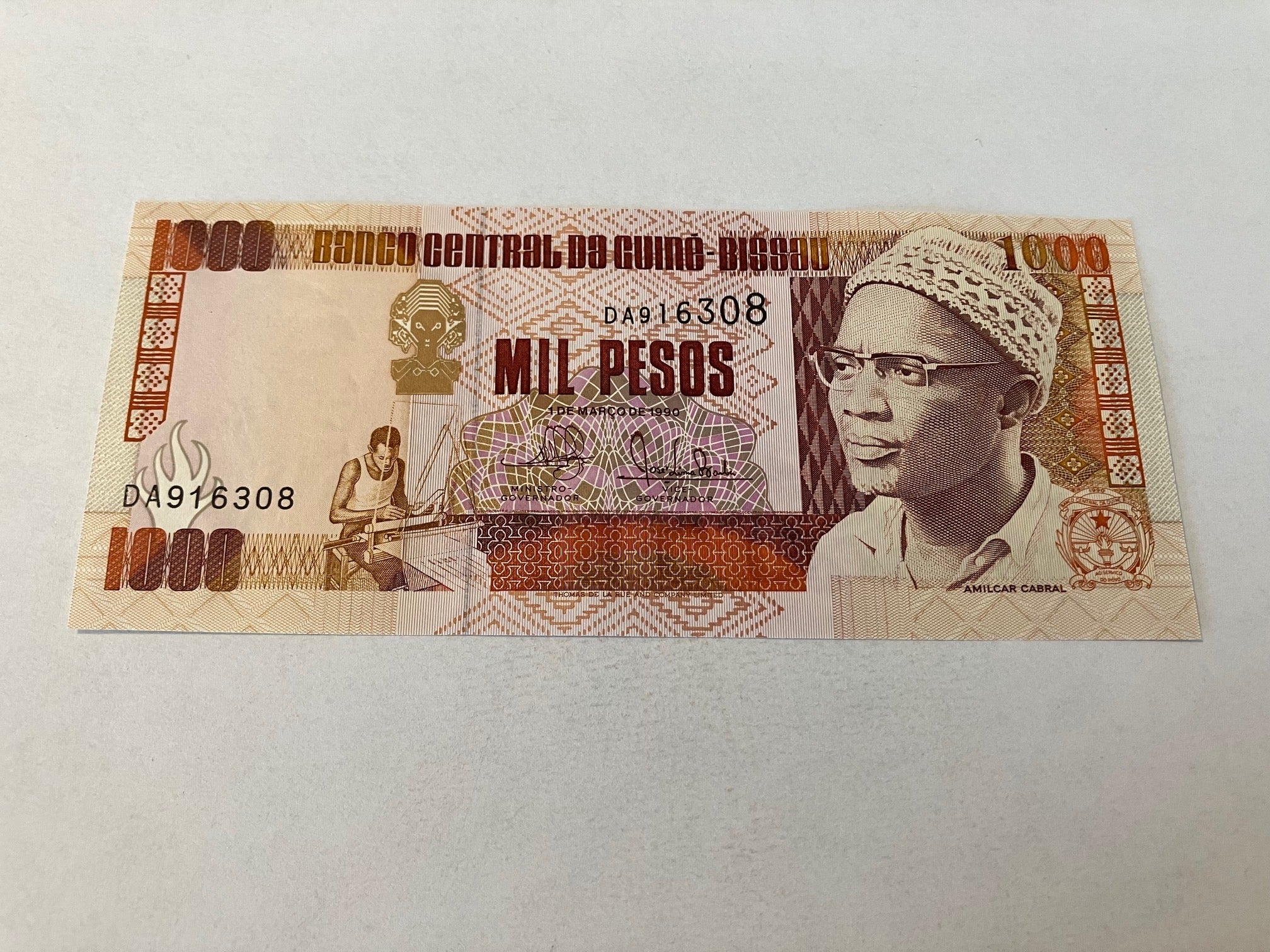 1000 Pesos Guinea-Bissau 1990