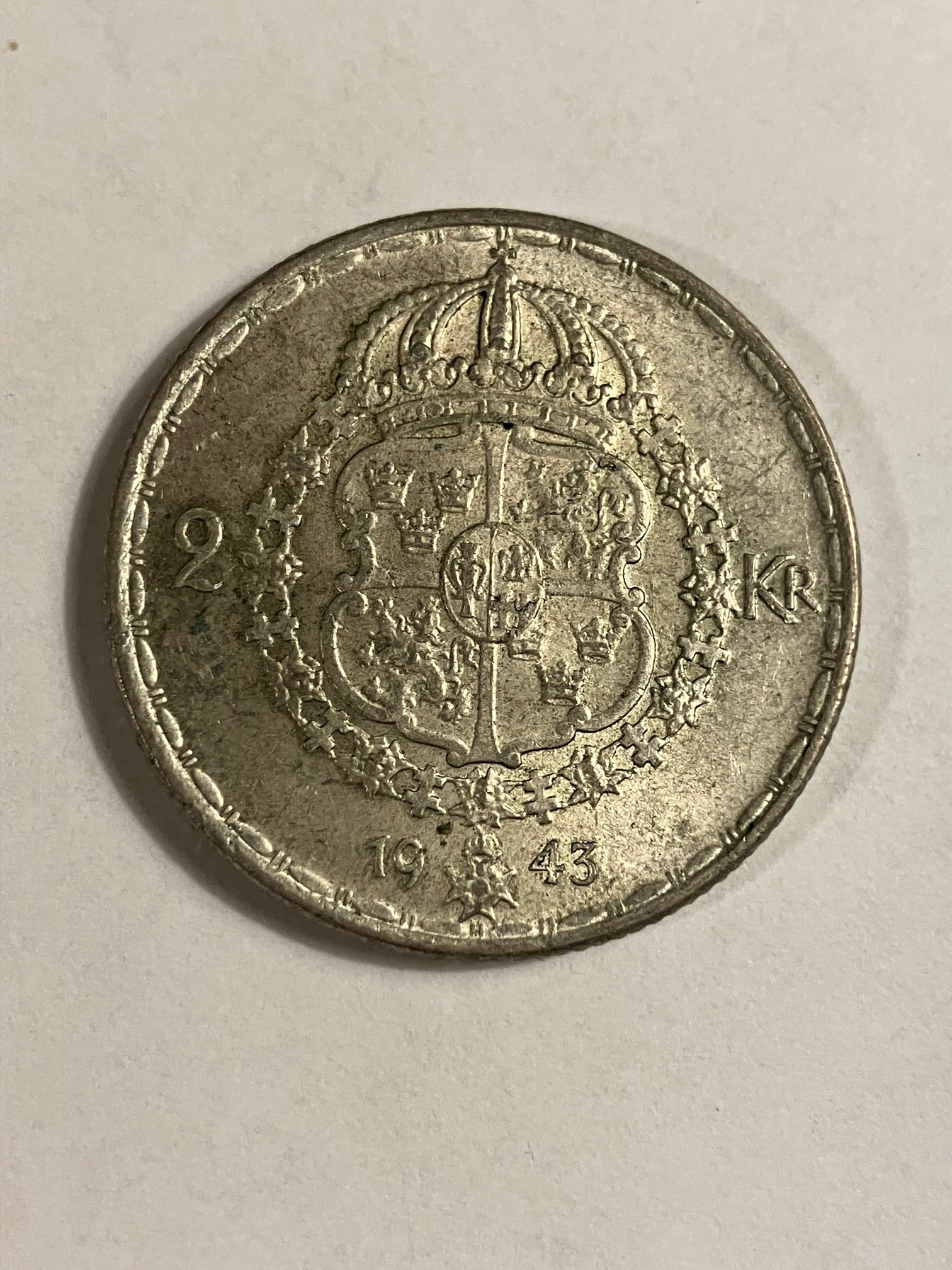 2 Kronor Sweden 1943