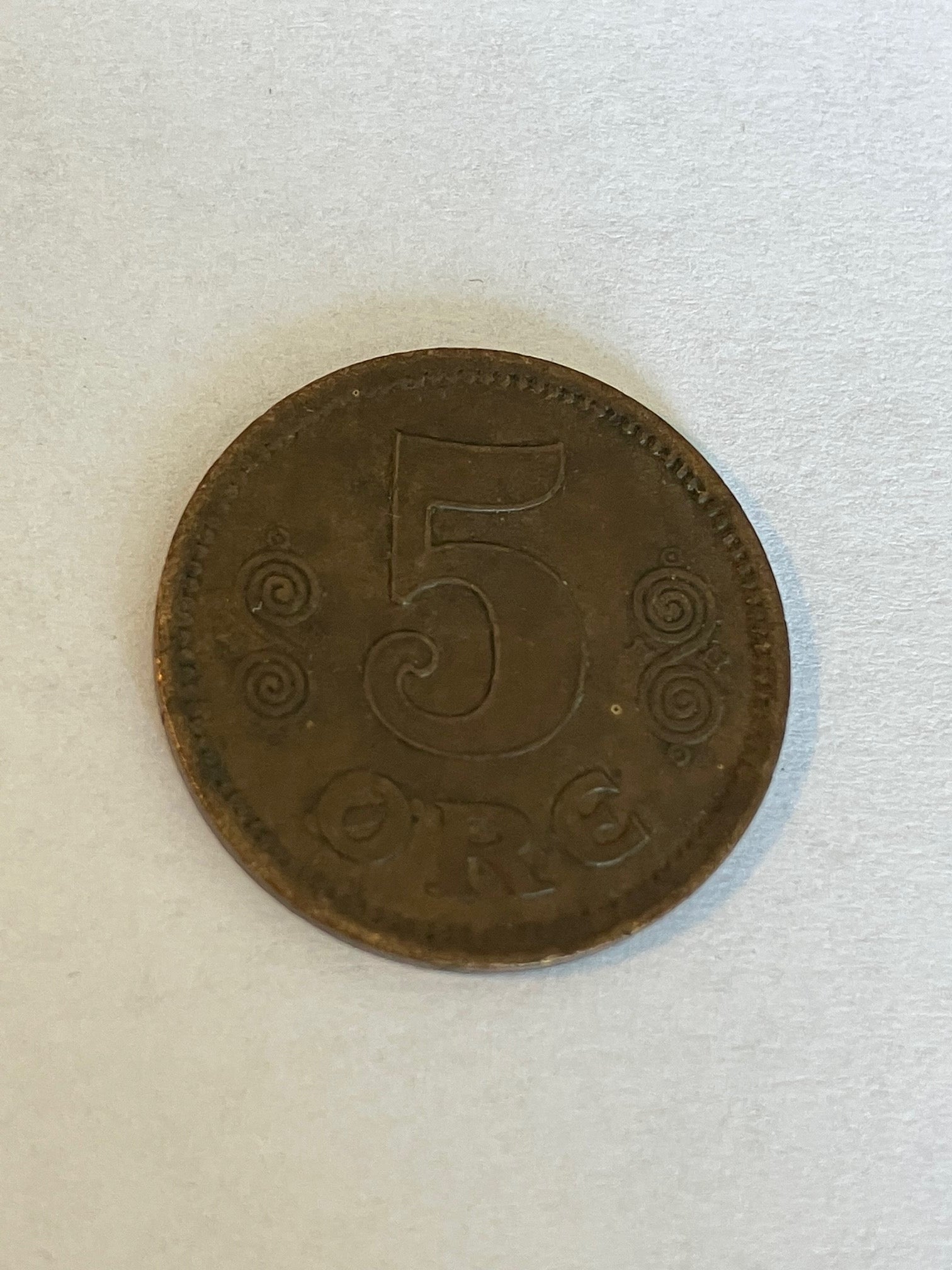 5 Øre 1916