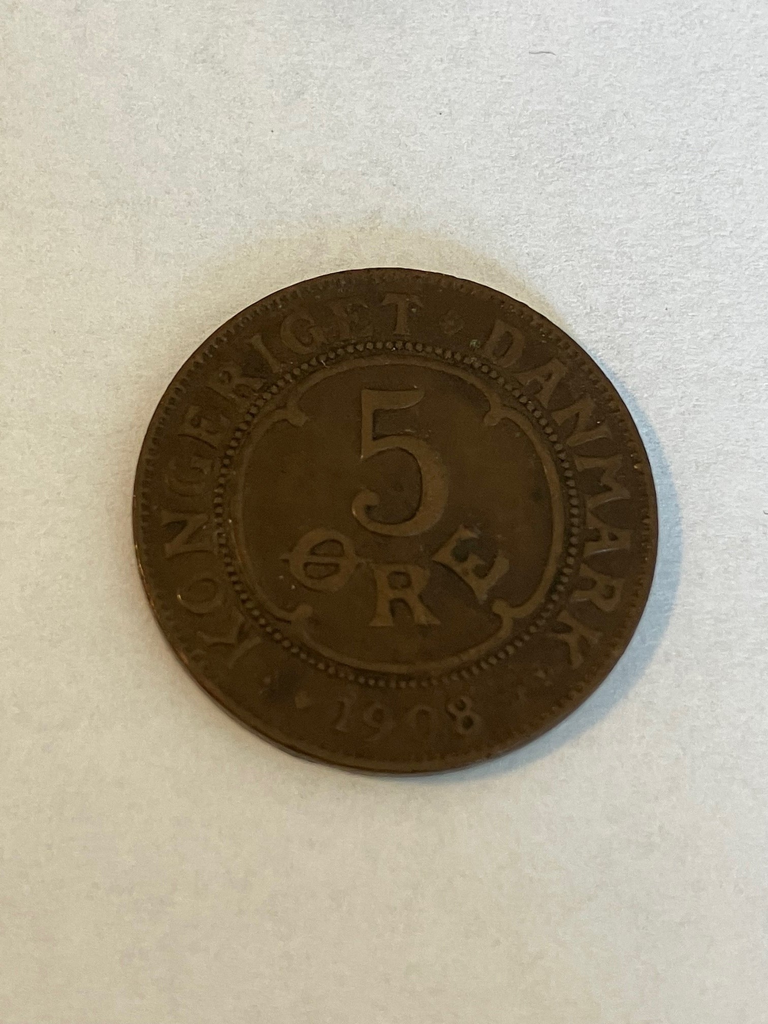 5 Øre 1908