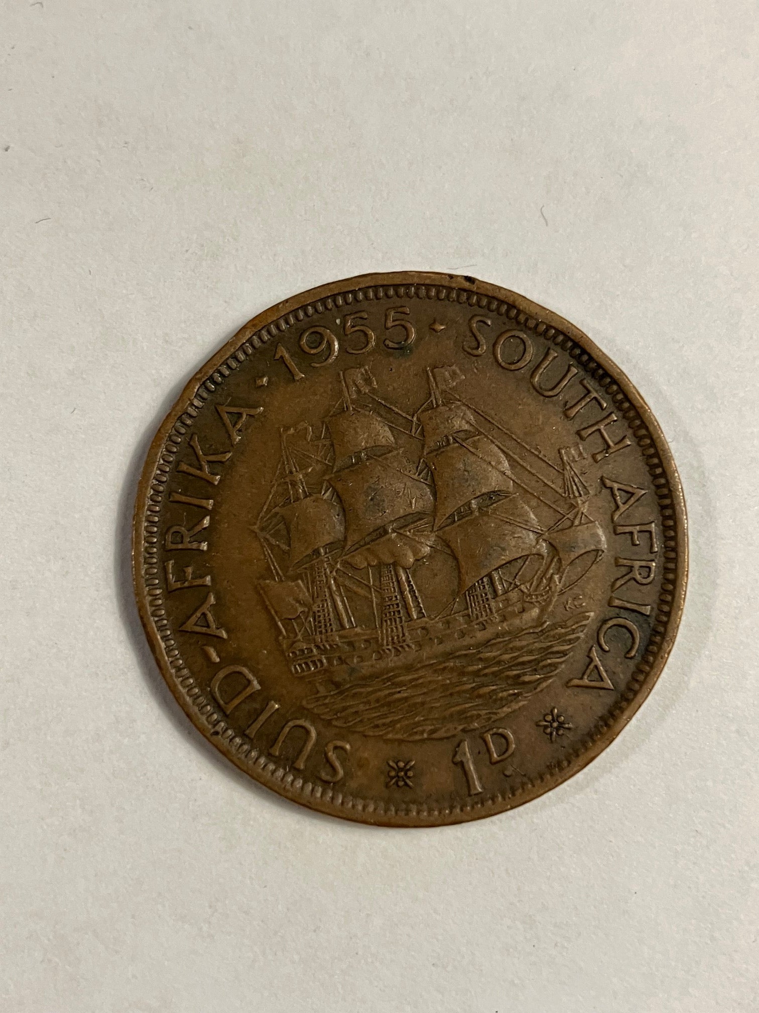 1 Penny South Africa 1955