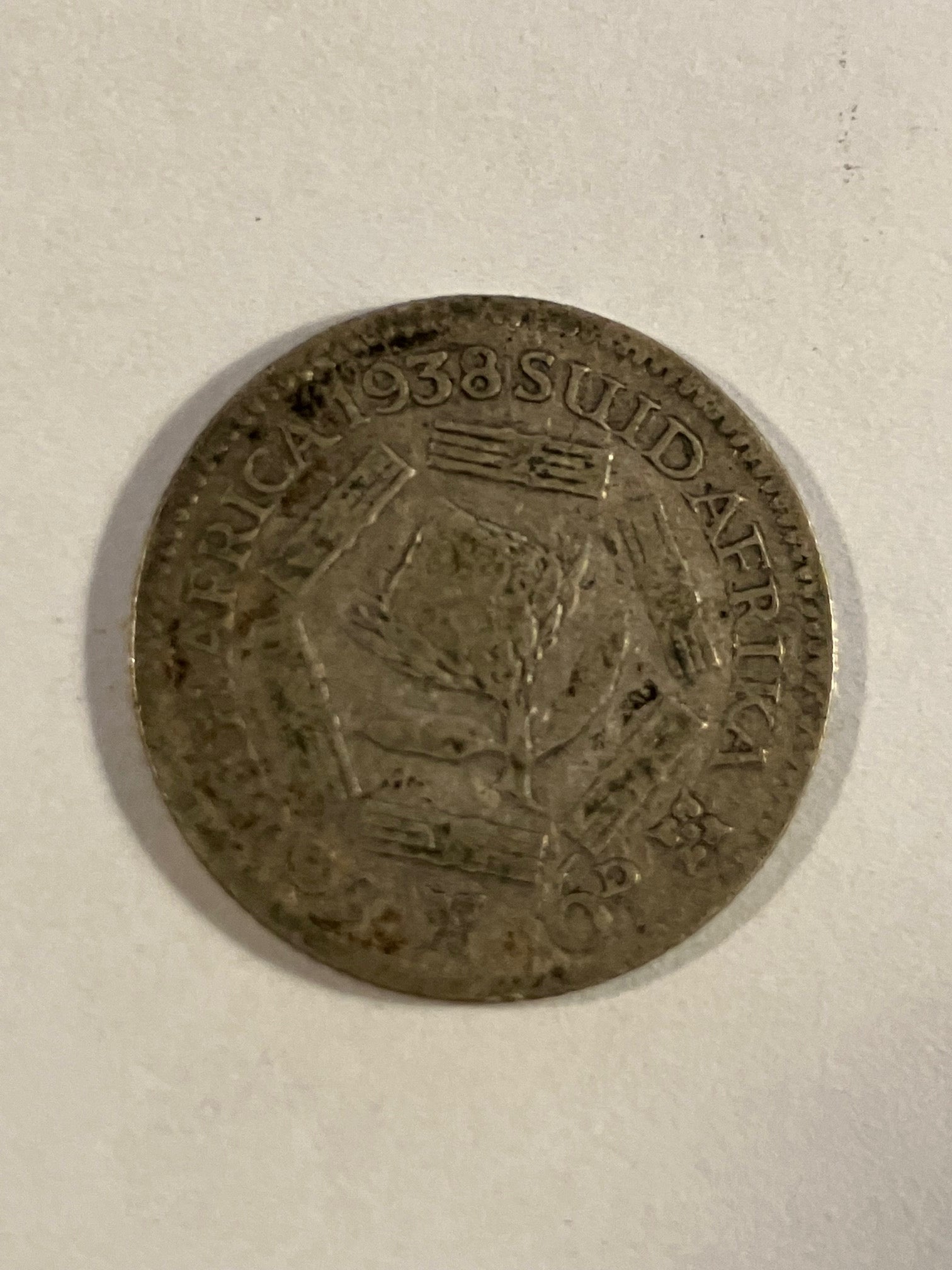 6 Pence South Africa 1938