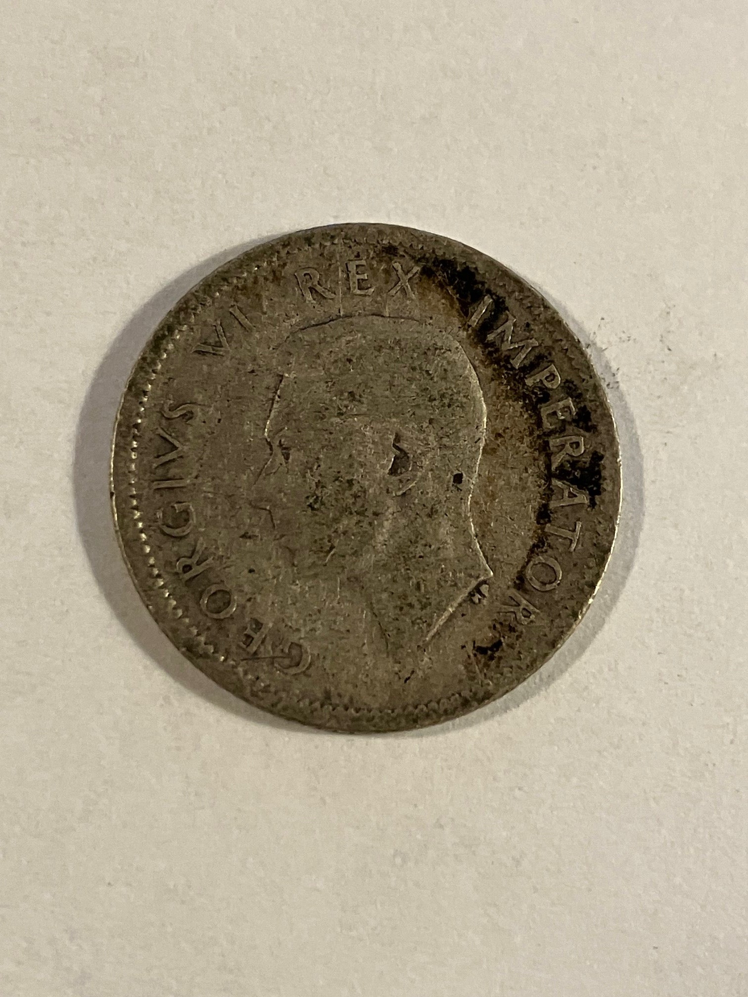 6 Pence South Africa 1938