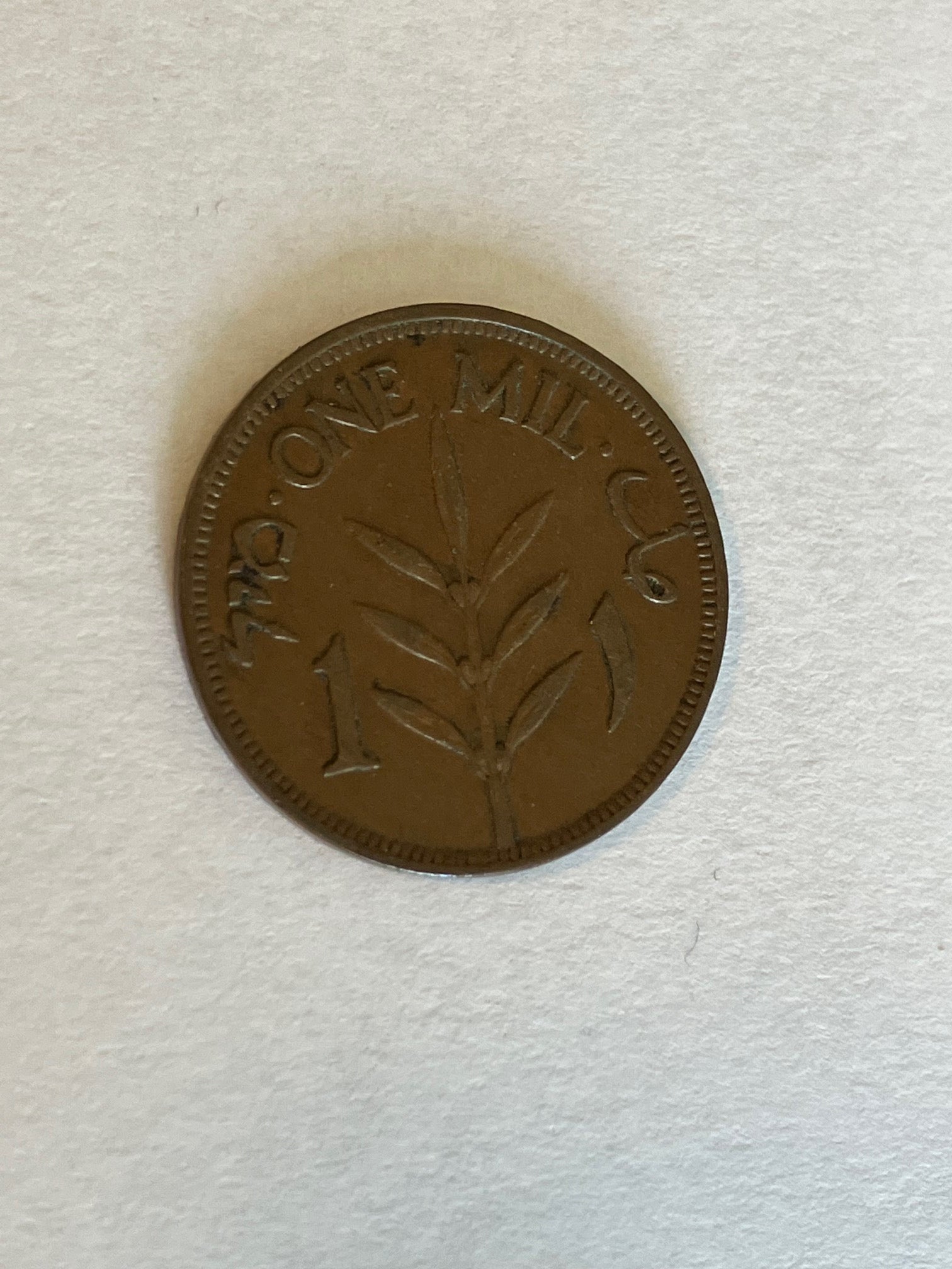 1 Mil Palestine 1927