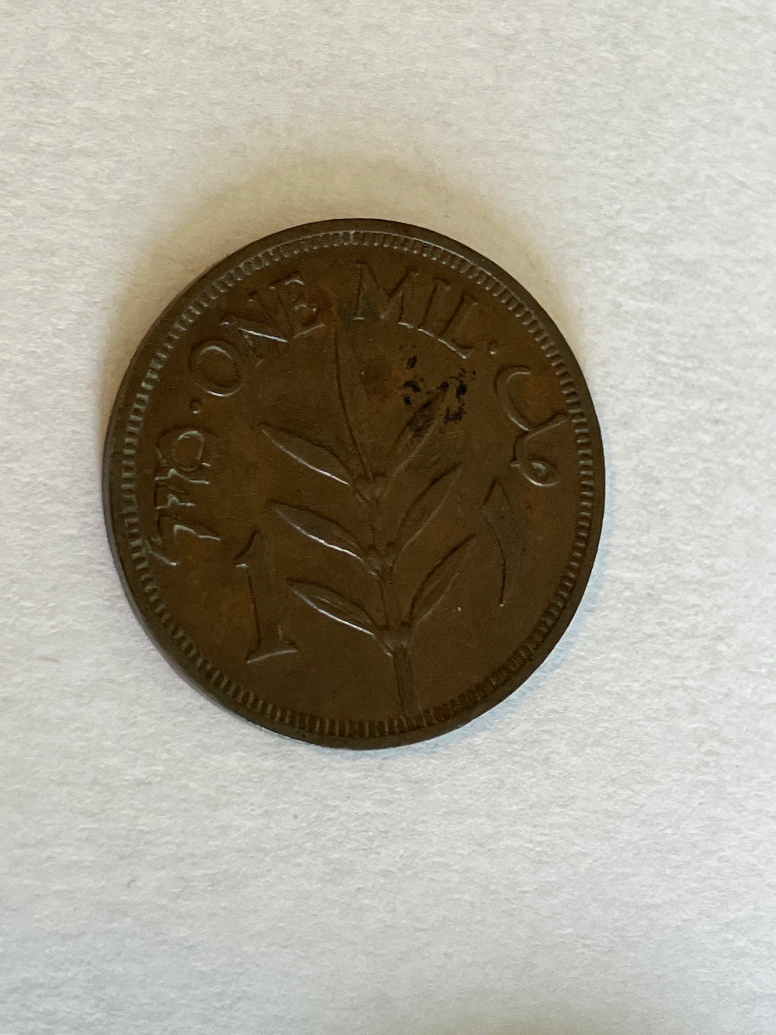 1 Mil Palestine 1937