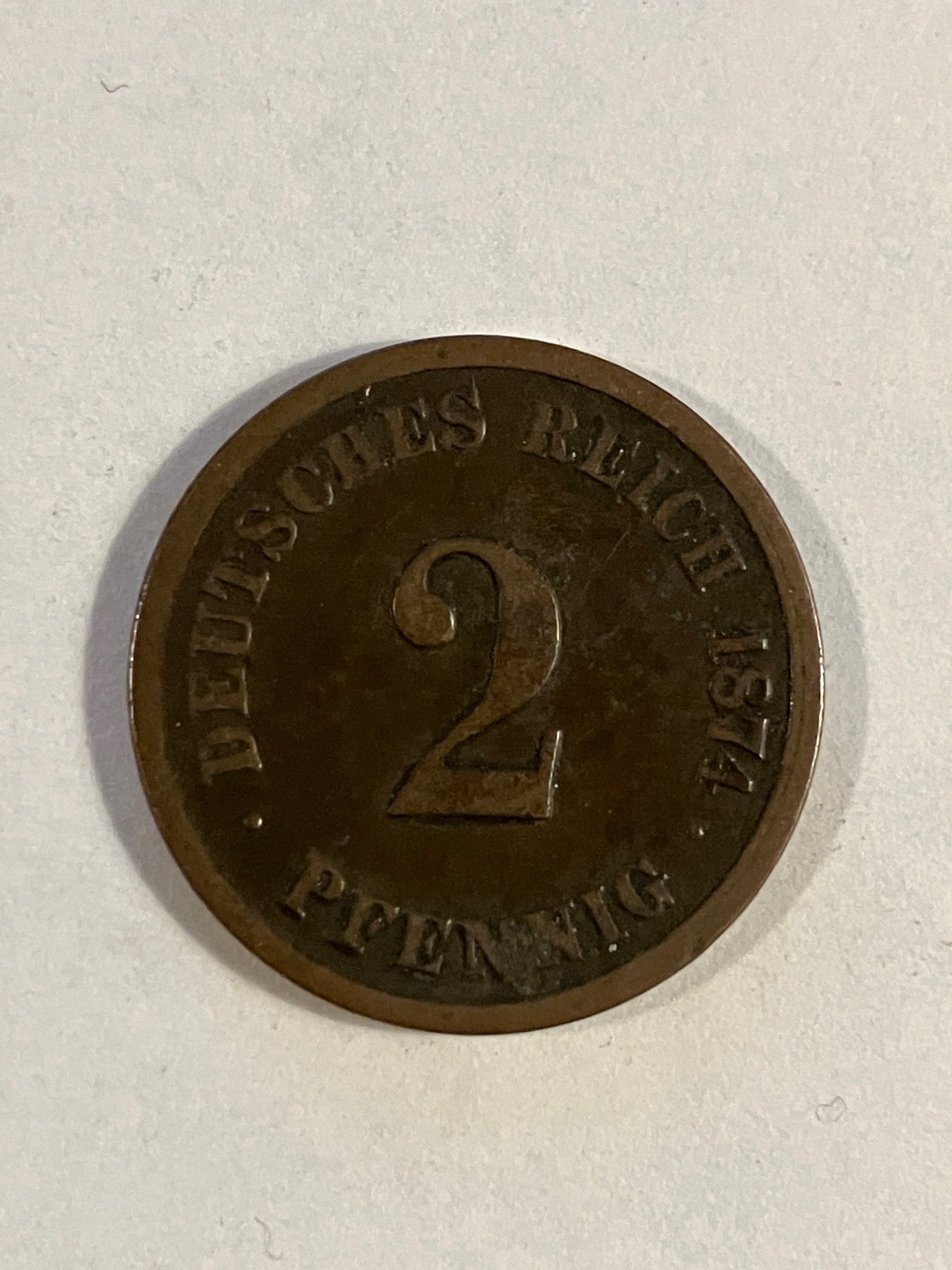 2 Pfennig Germany 1874