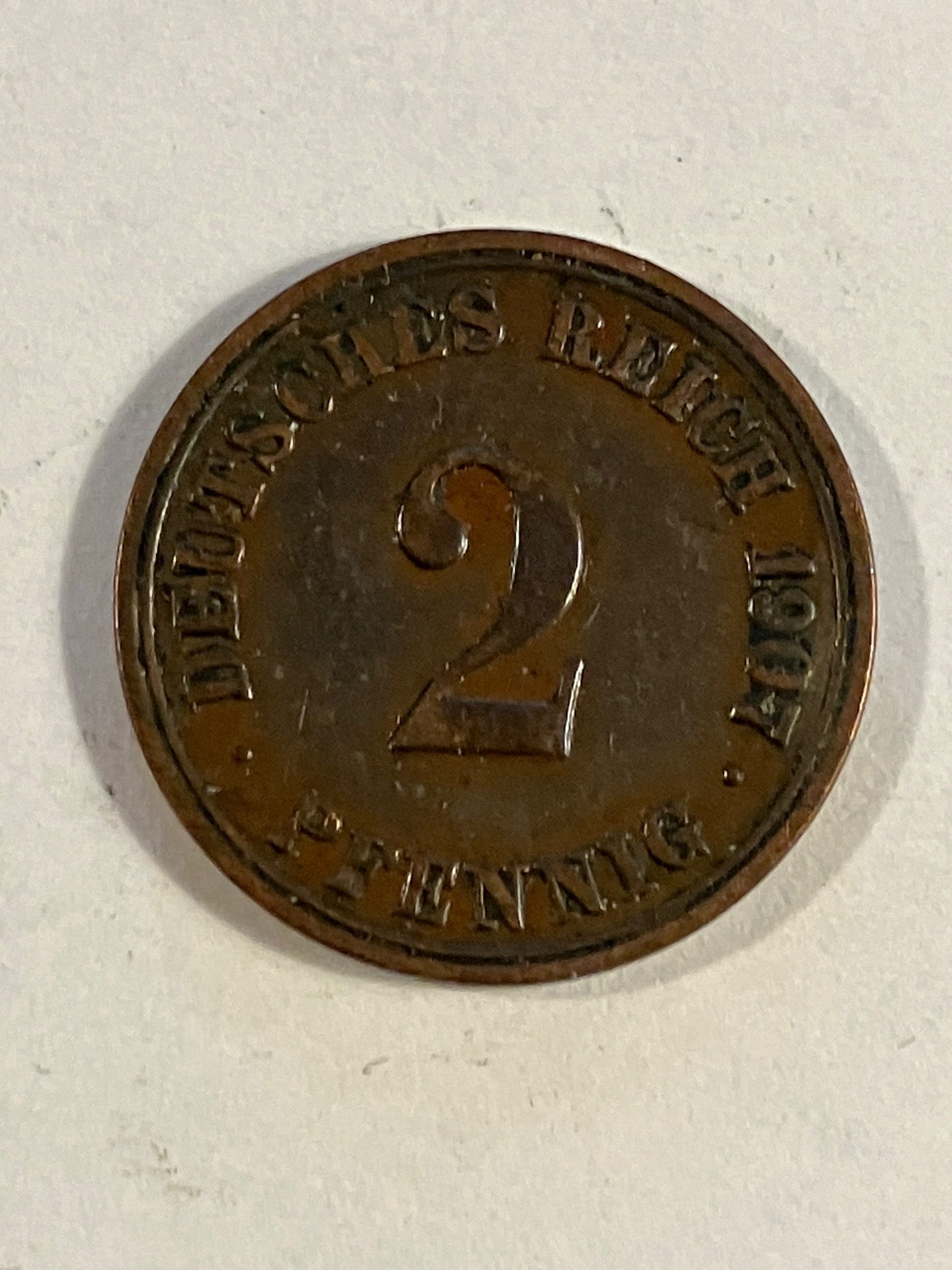 2 Pfennig Germany 1907