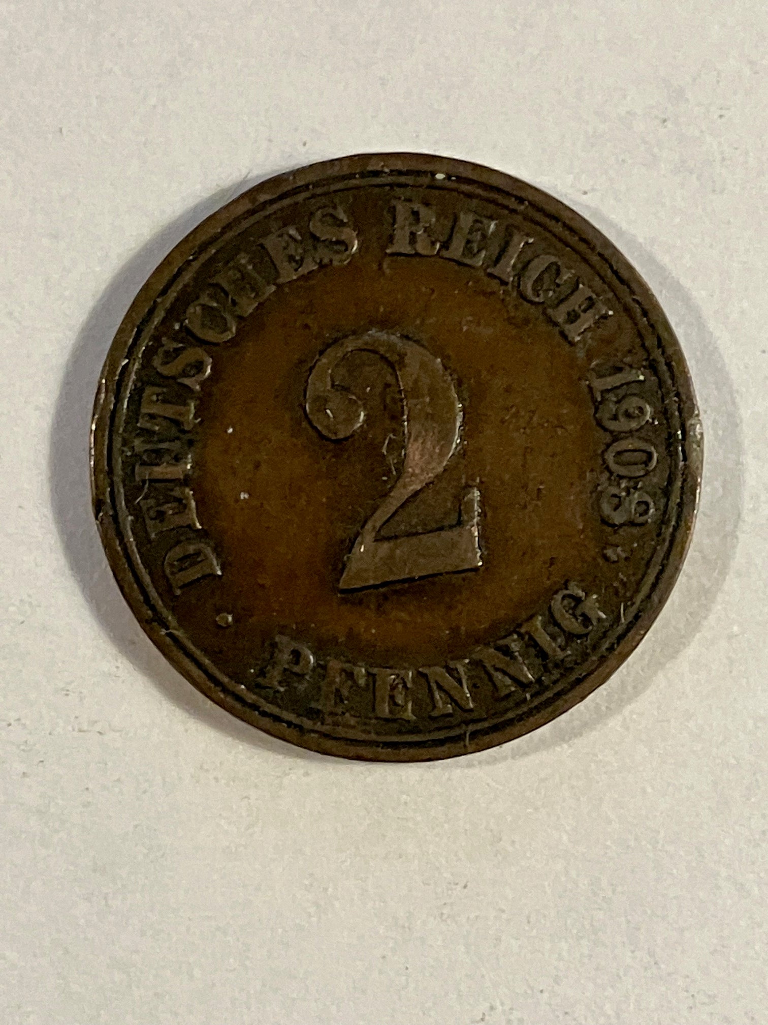 2 Pfennig Germany 1908