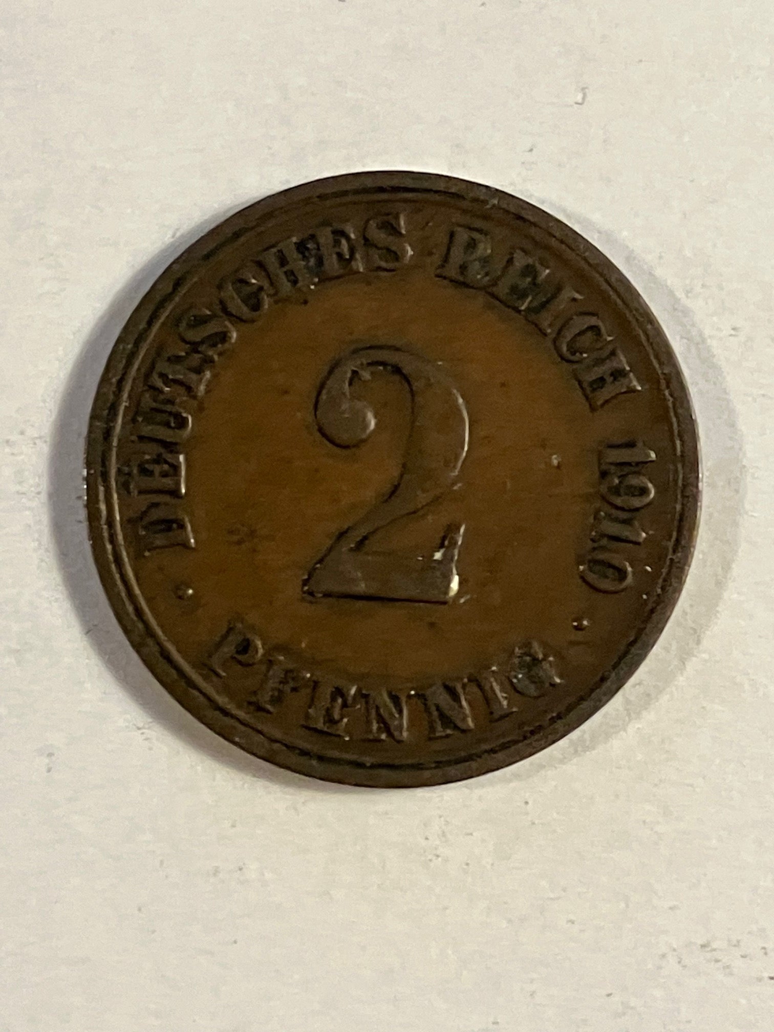 2 Pfennig Germany 1910