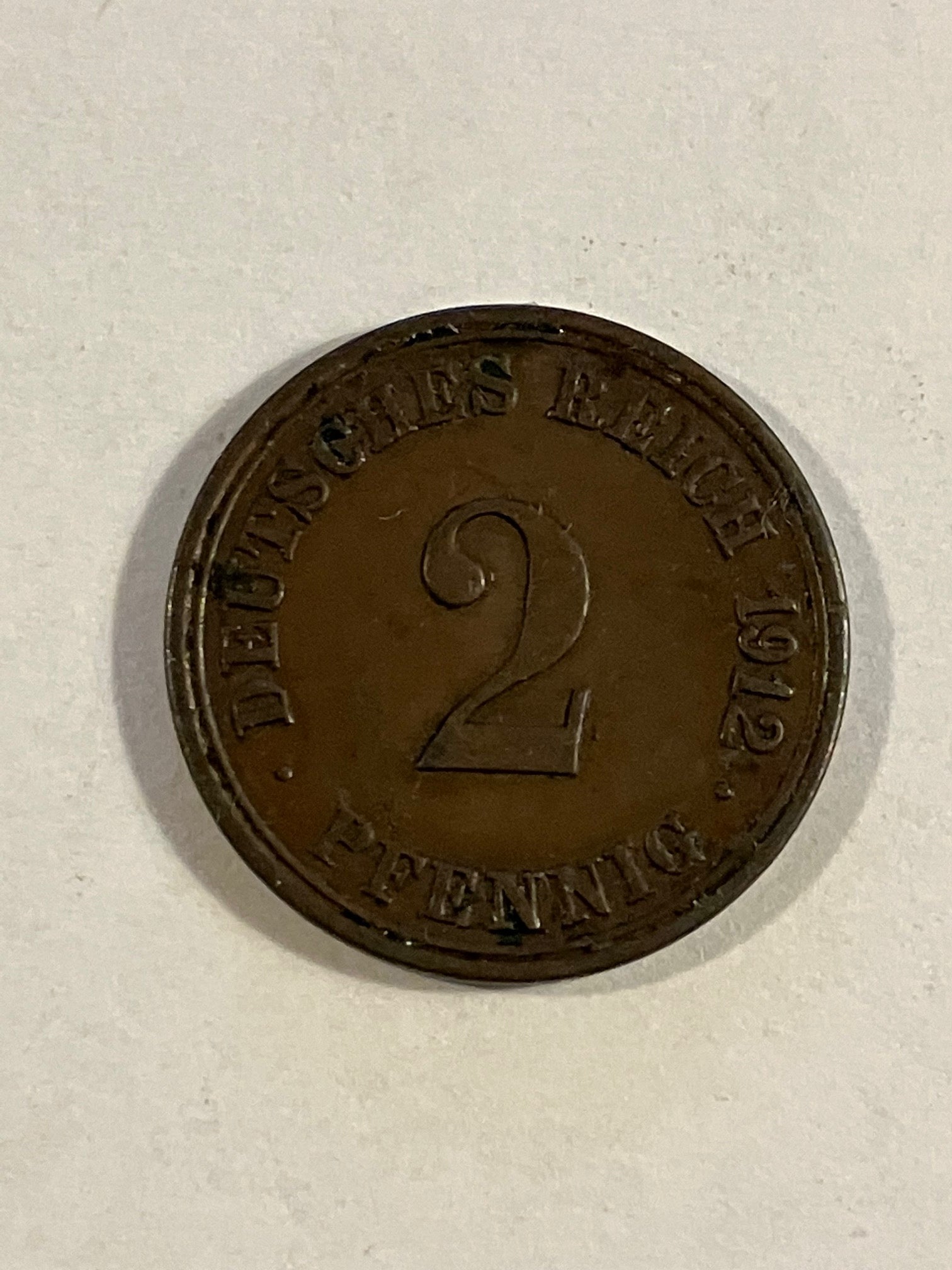 2 Pfennig Germany 1912