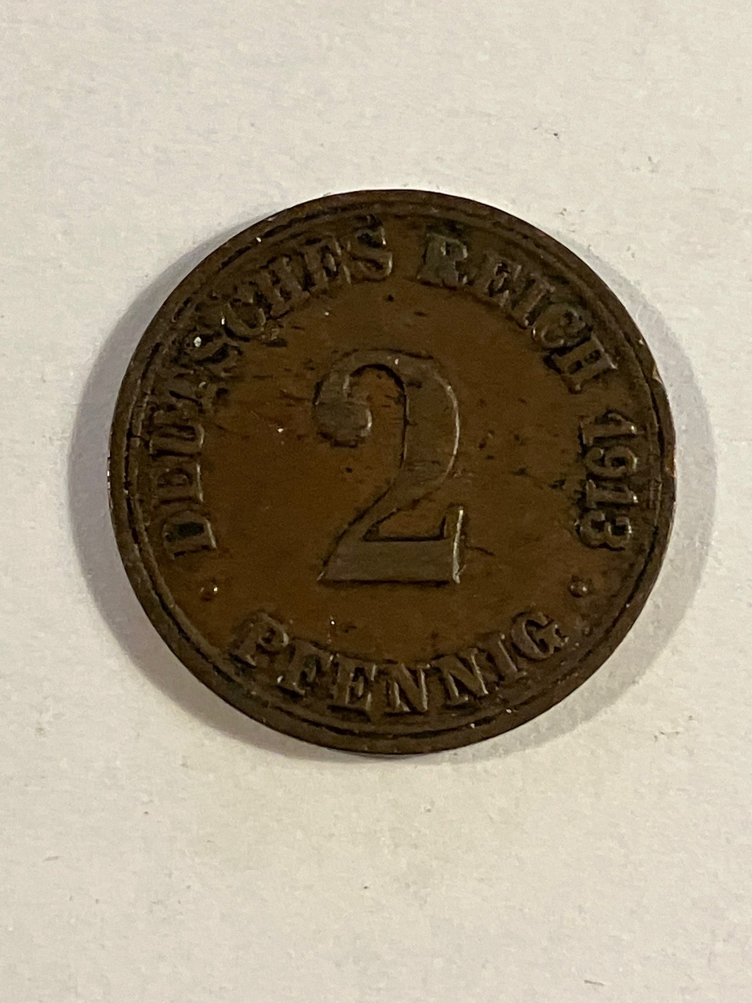 2 Pfennig Germany 1913