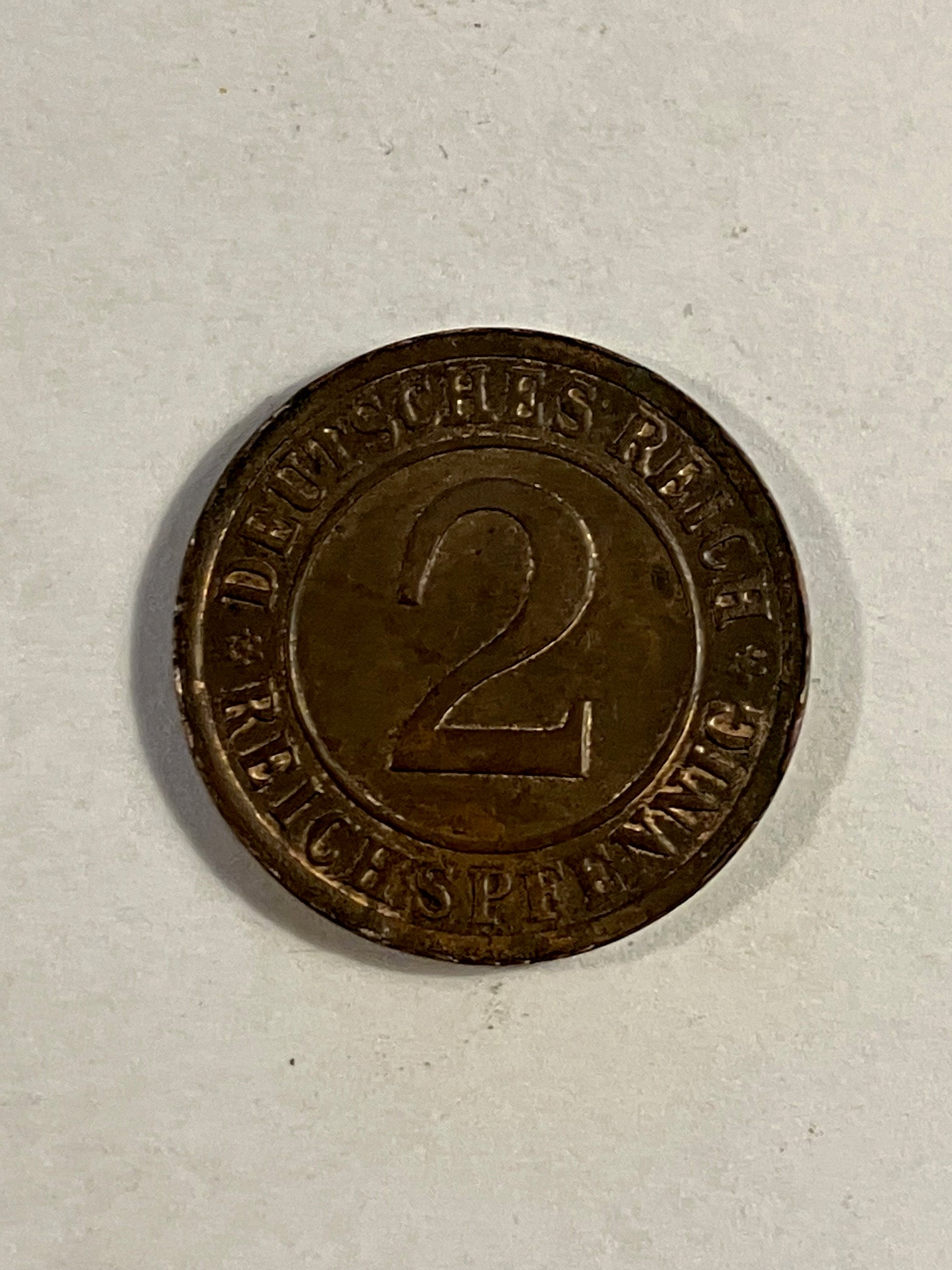 2 Pfennig Germany 1925