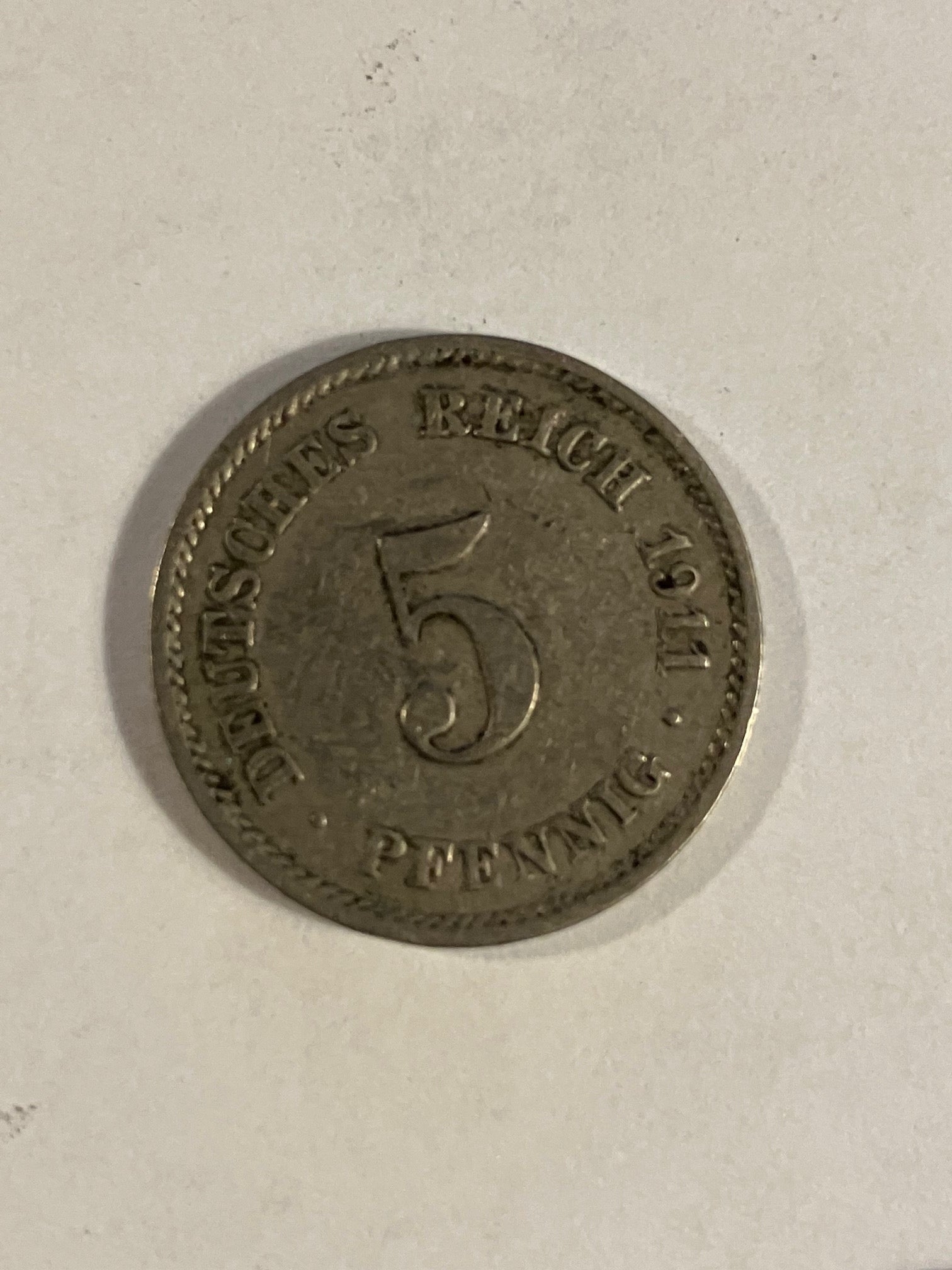 5 Pfennig Germany 1911