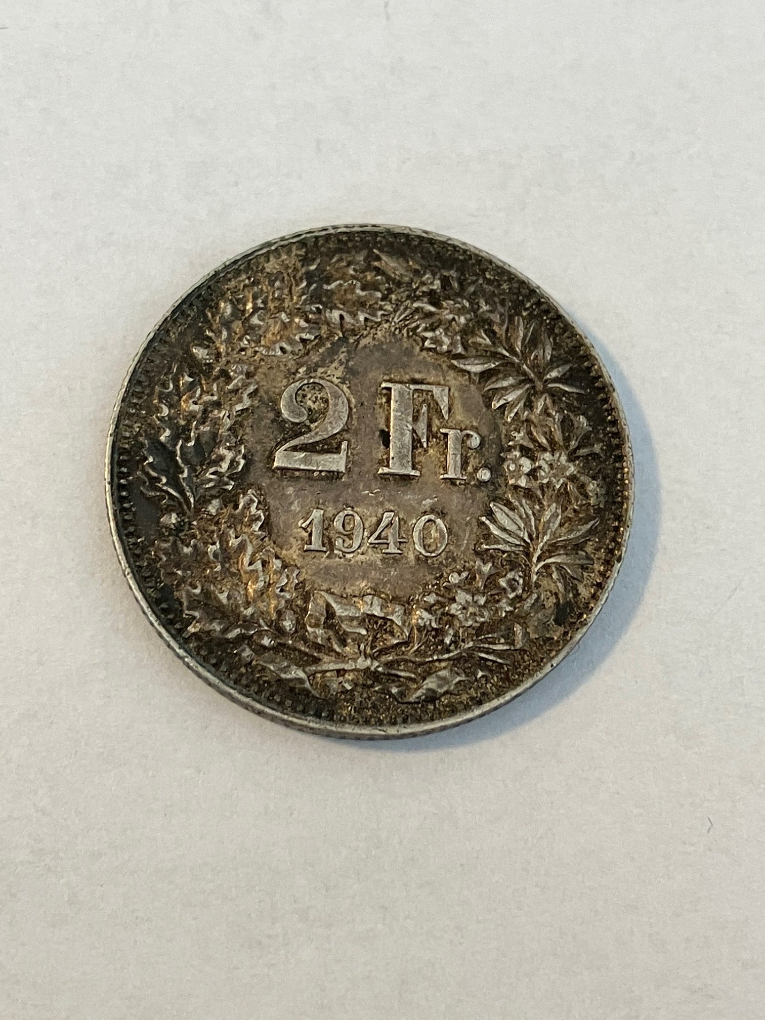 2 Francs Switzerland 1940
