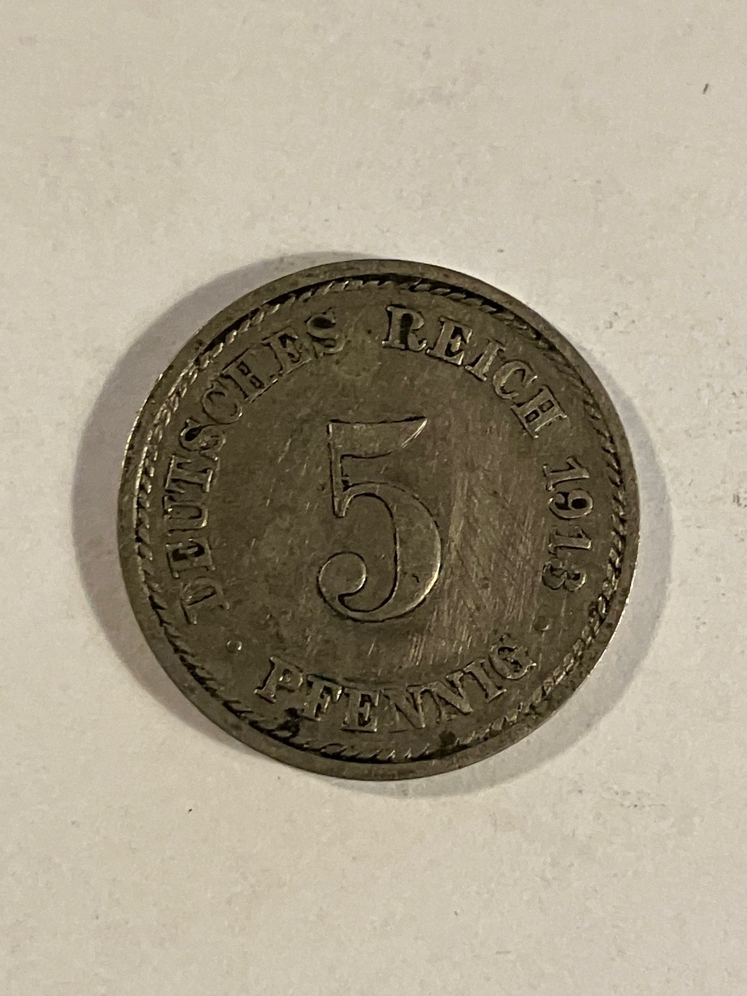 5 Pfennig Germany 1913