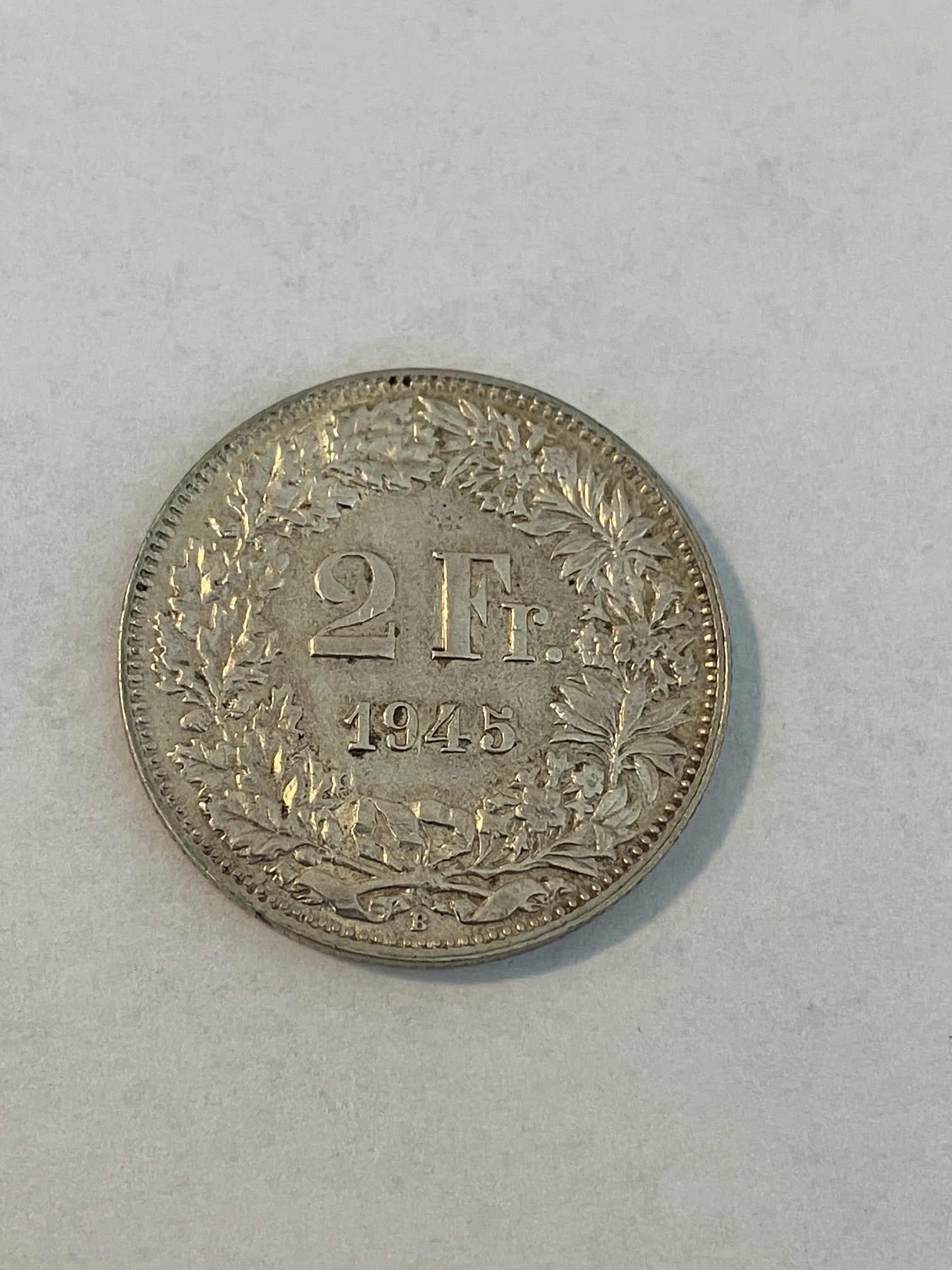 2 Francs Switzerland 1945