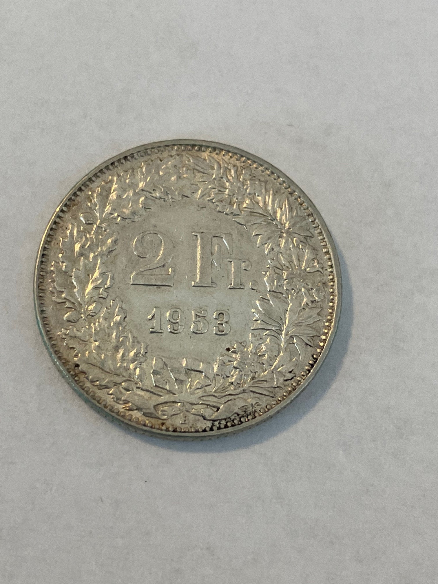 2 Francs Switzerland 1953