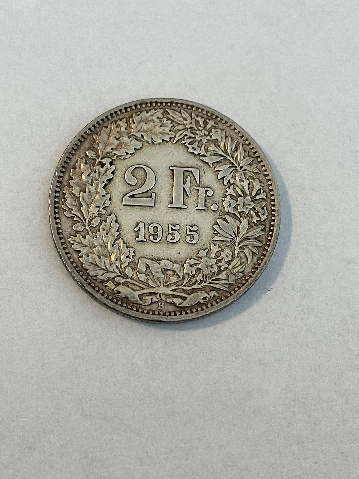 2 Francs Switzerland 1955