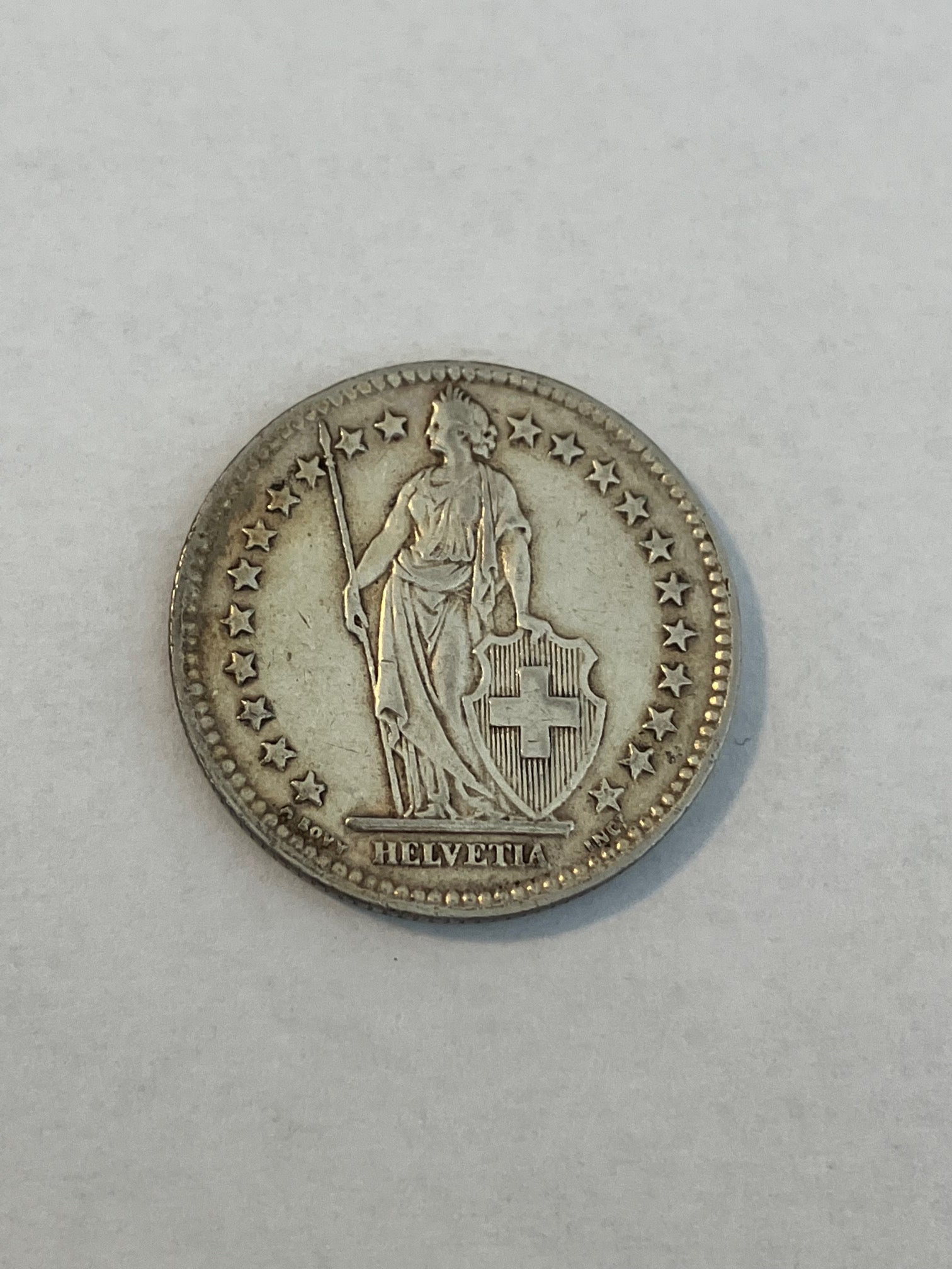 2 Francs Switzerland 1955