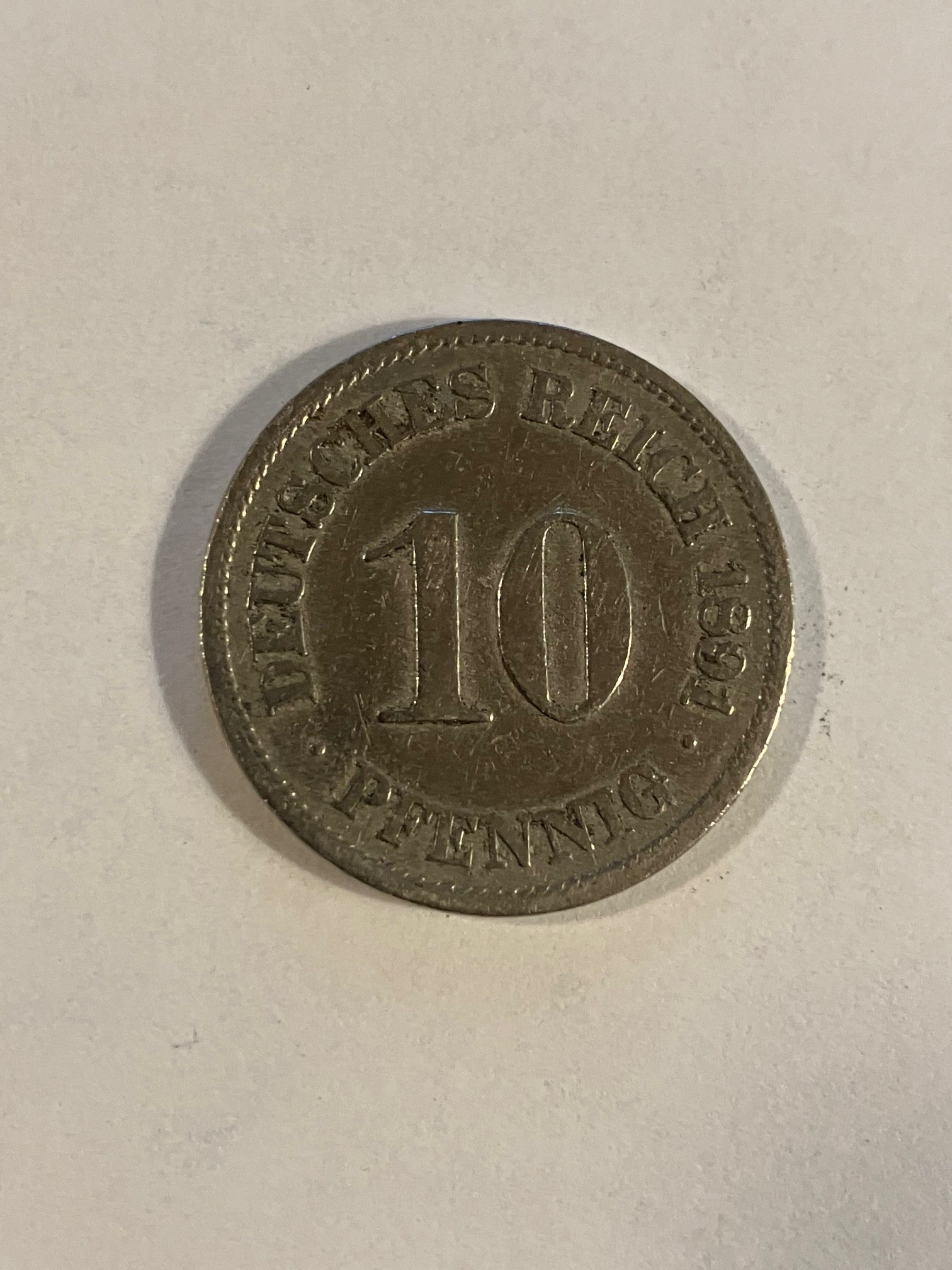 10 Pfennig Germany 1891