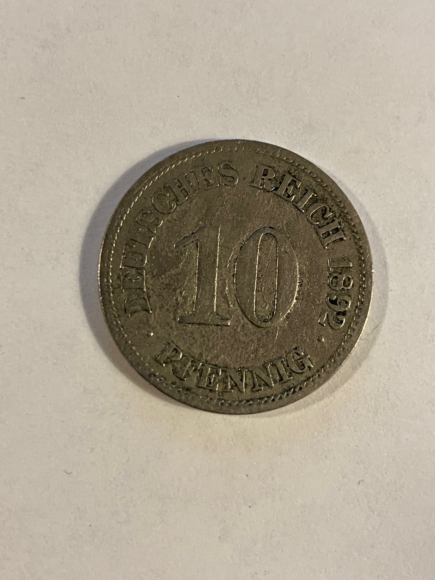 10 Pfennig Germany 1892