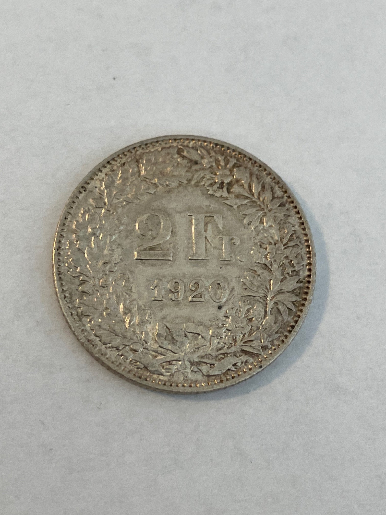 2 Francs Switzerland 1920