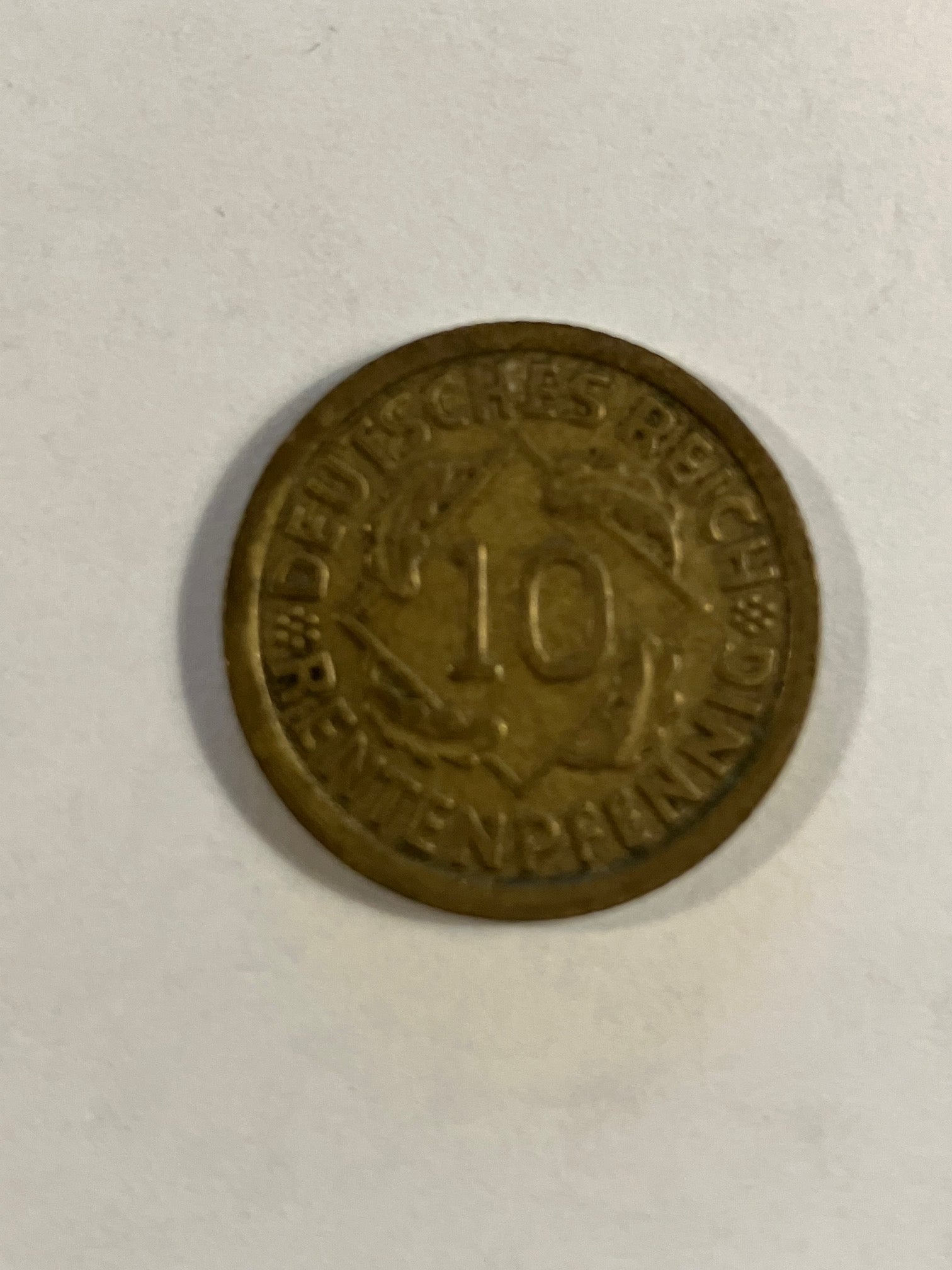 10 Pfennig Germany 1924F