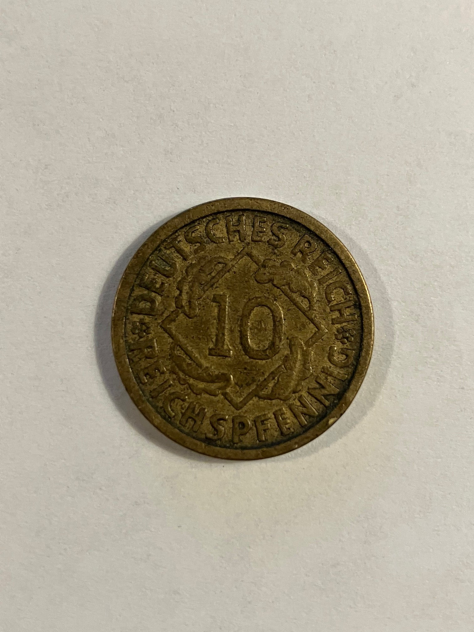 10 Pfennig Germany 1924J